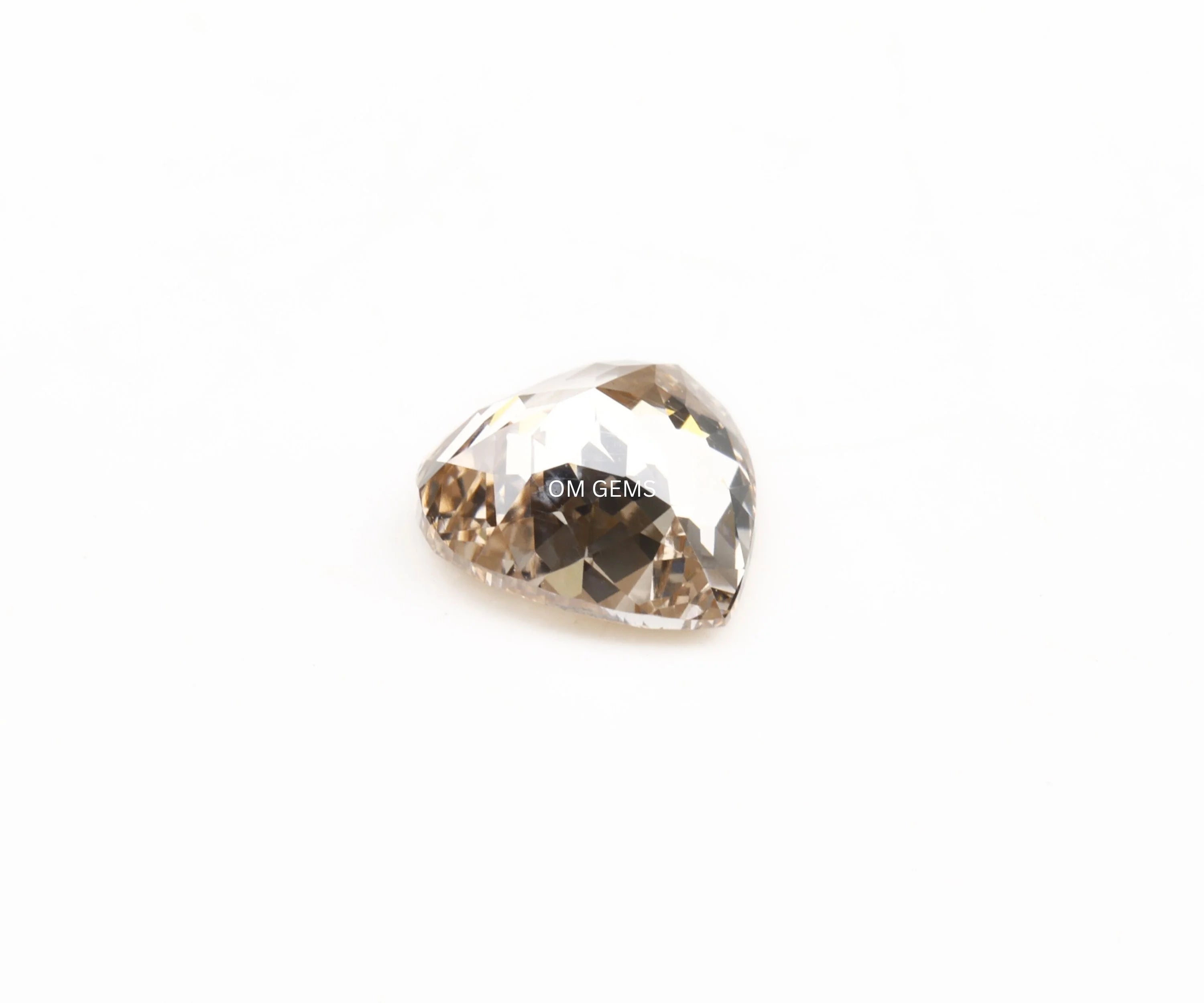 Champagne Pear Shape Lab Loose Diamond