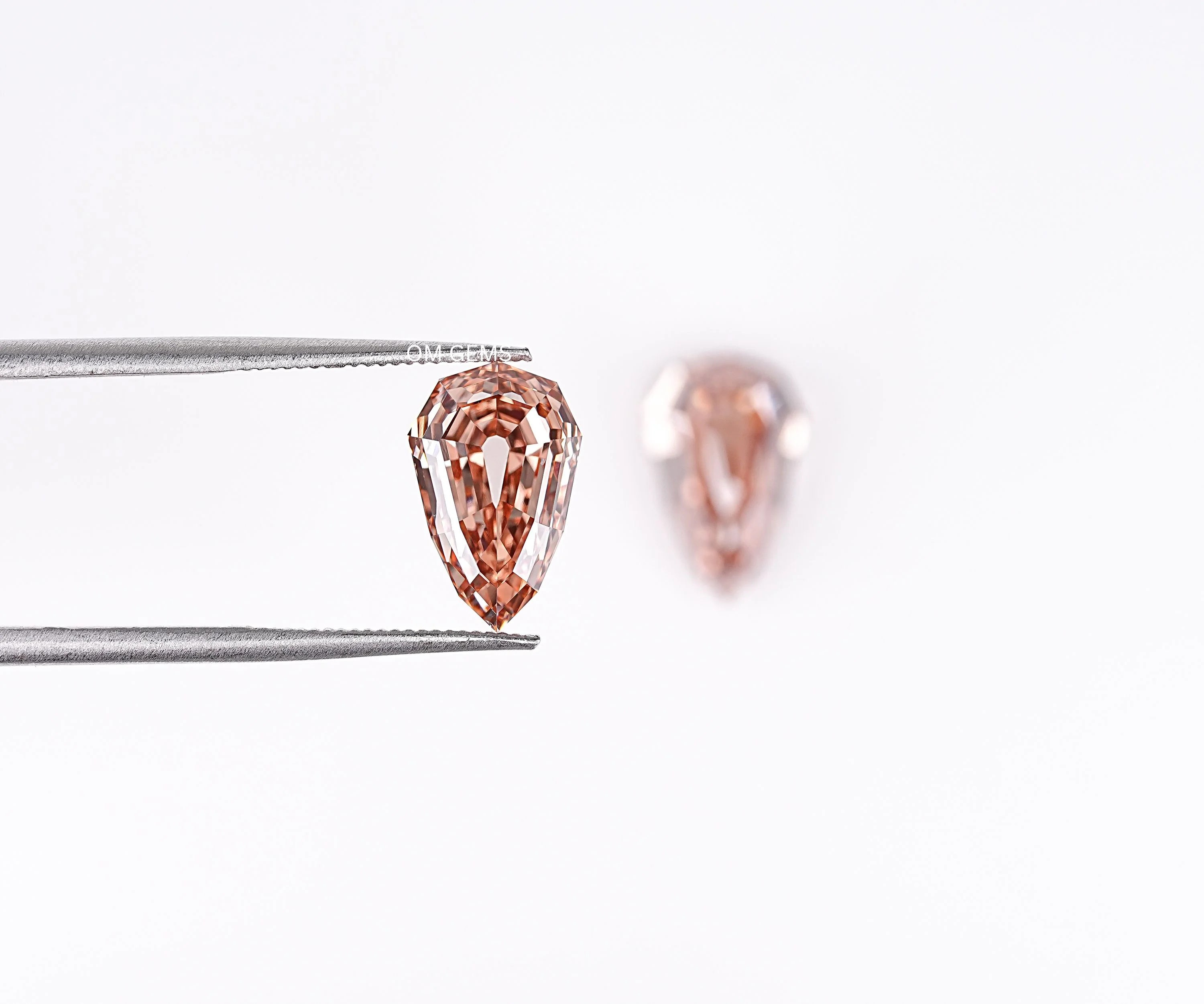 Champagne Shield Cut Lab Diamond Matching Pair