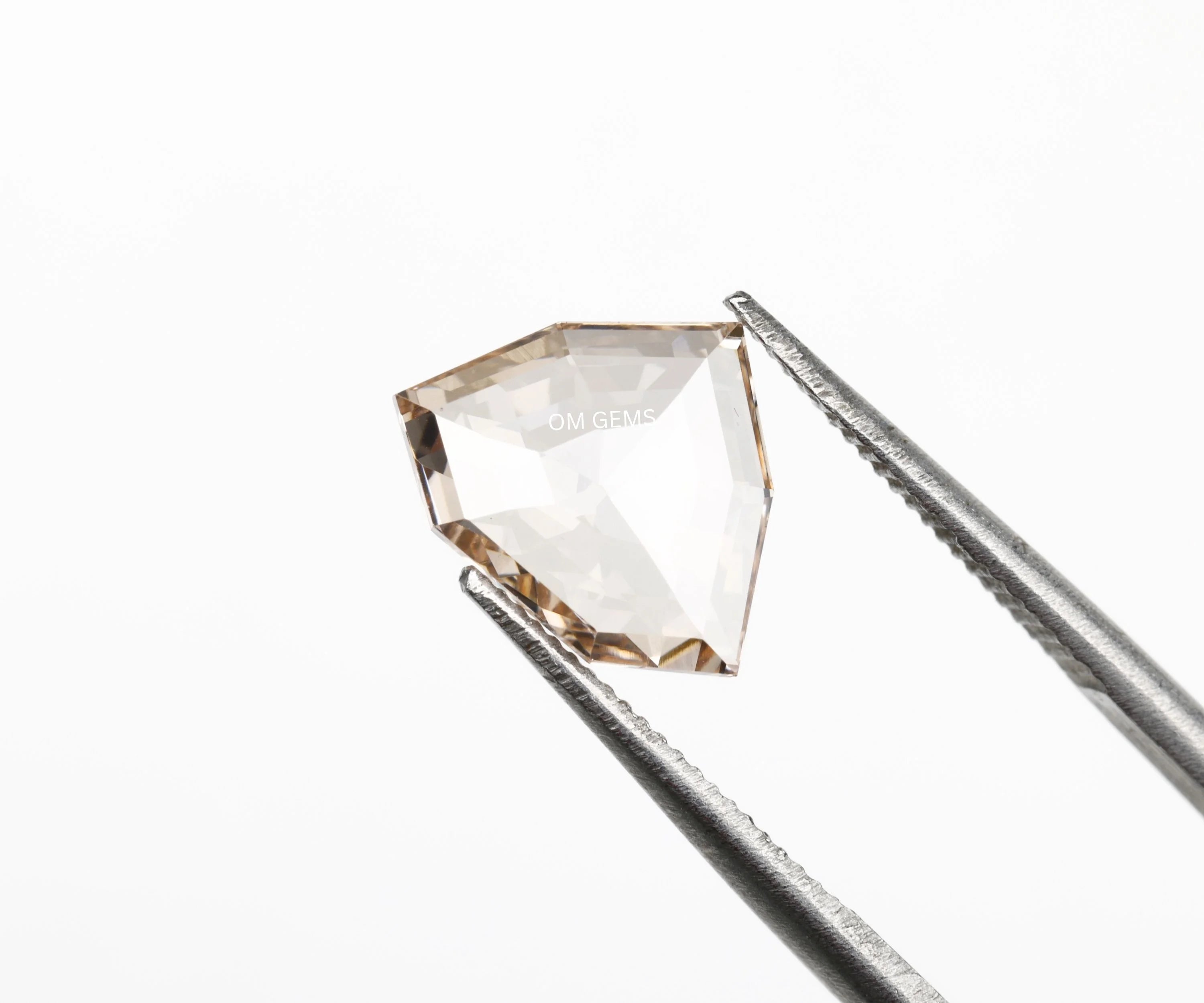 Champagne Shield Cut Lab Loose Diamond