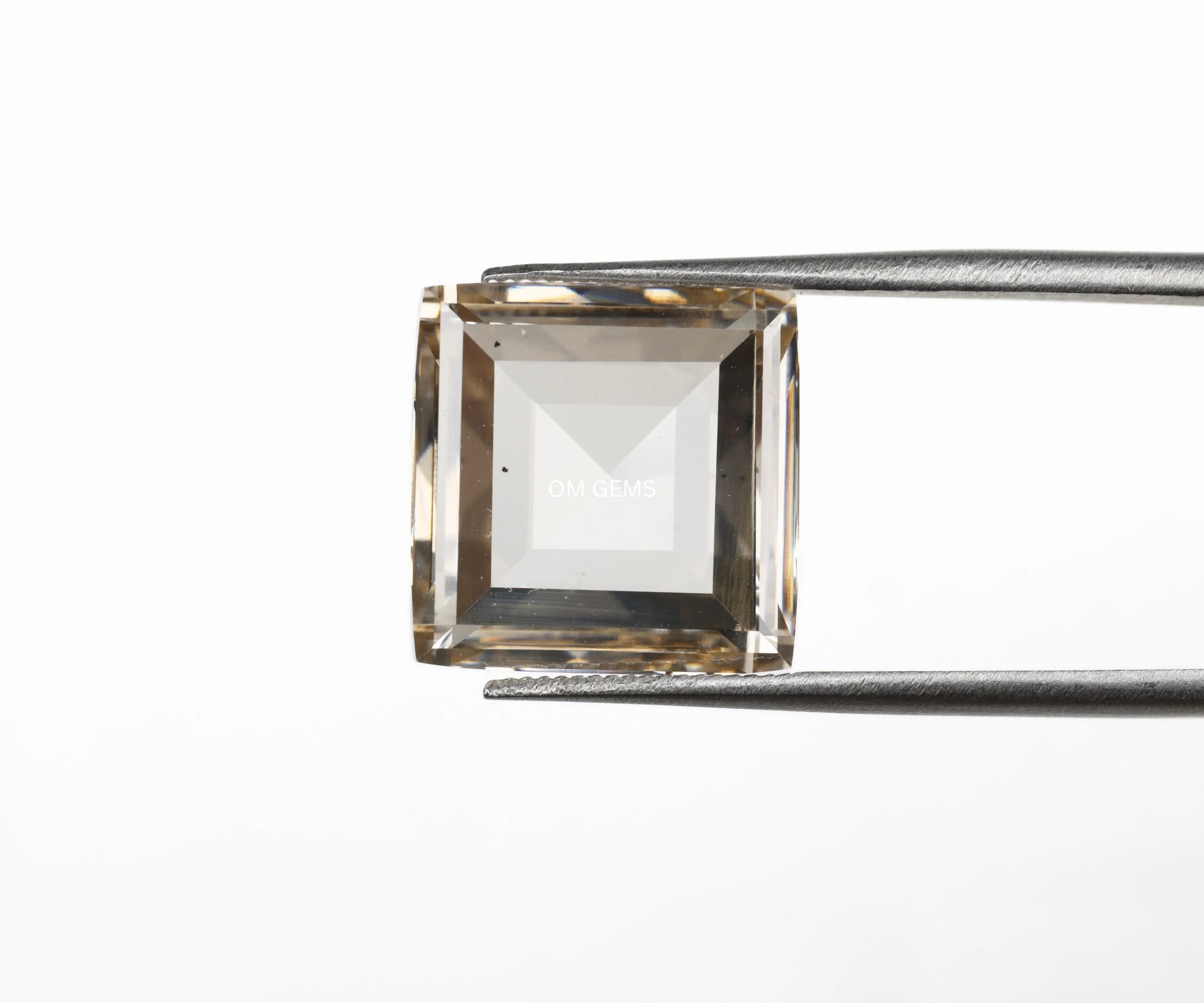 Champagne Square Princess Cut Lab Diamond