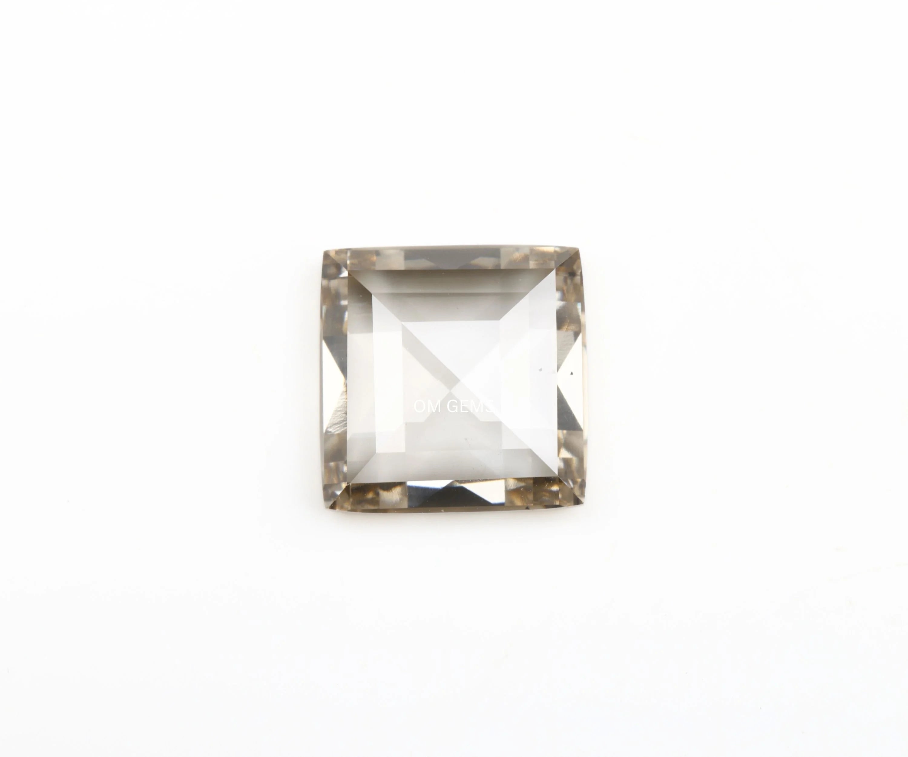 Champagne Square Princess Cut Lab Diamond
