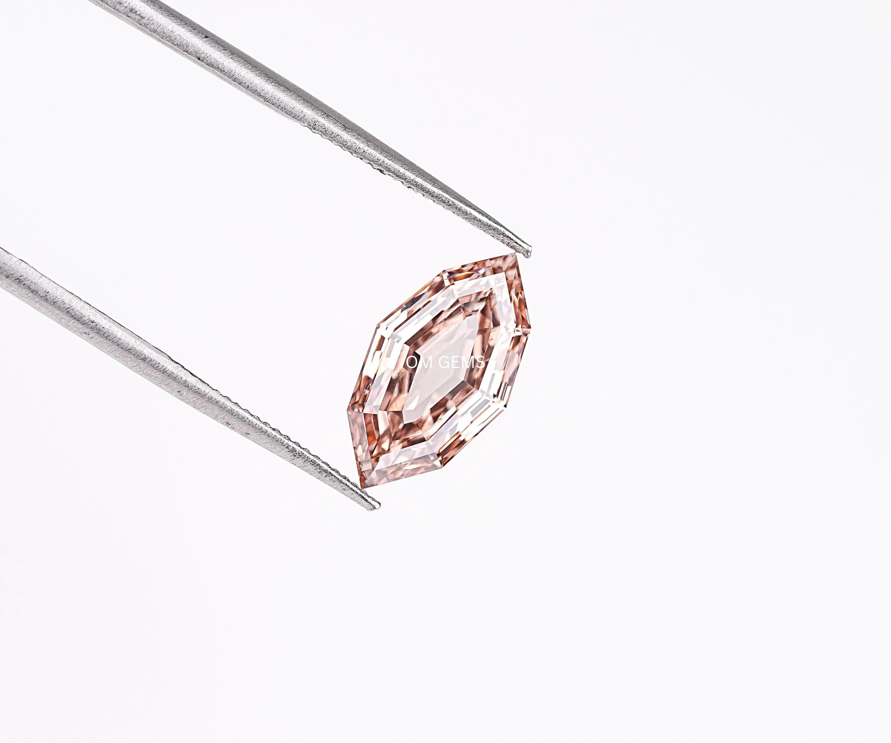 Champagne Step Cut Marquise Lab Loose Diamond