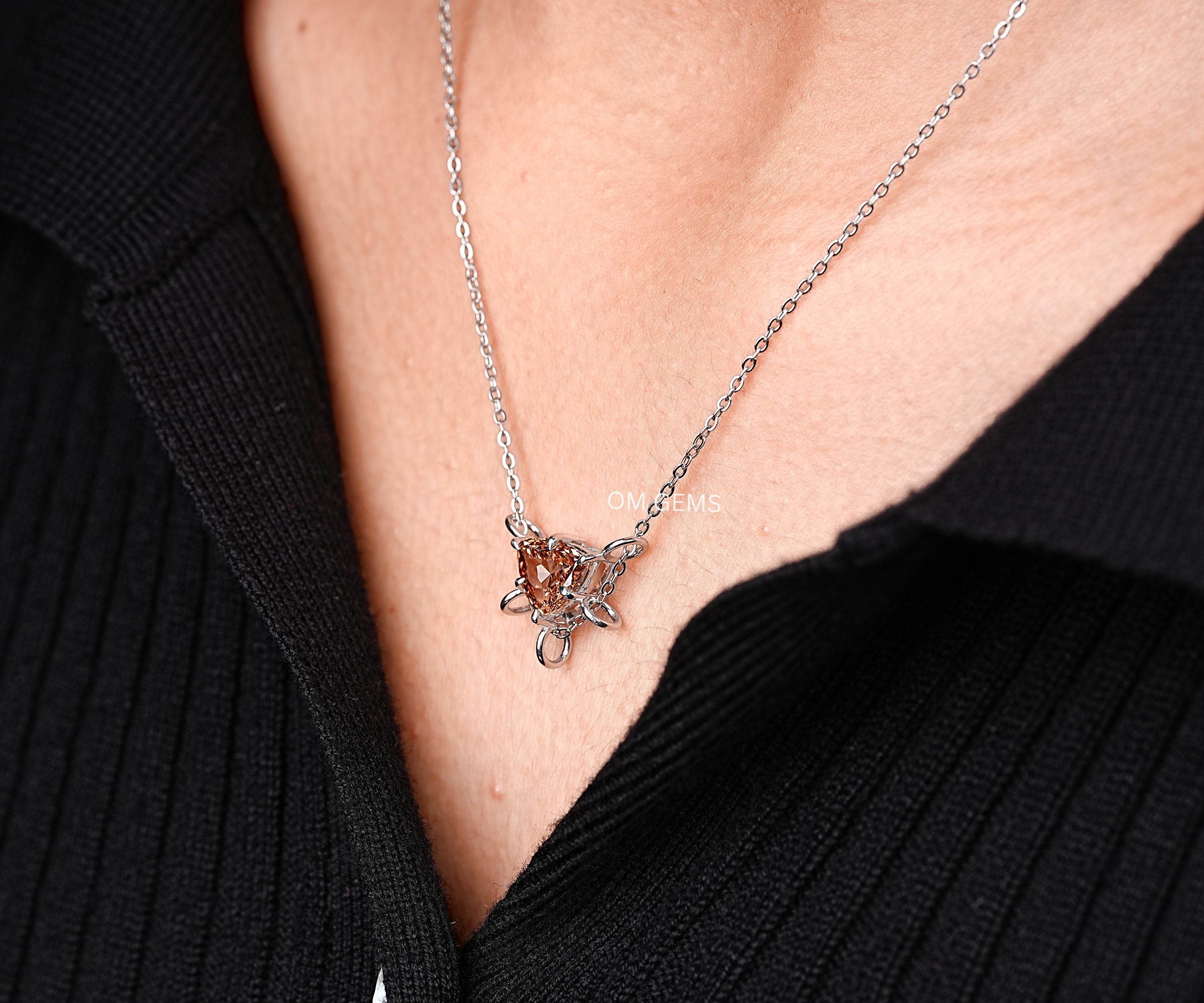 Trillion Cut Lab Grown Diamond Pendant