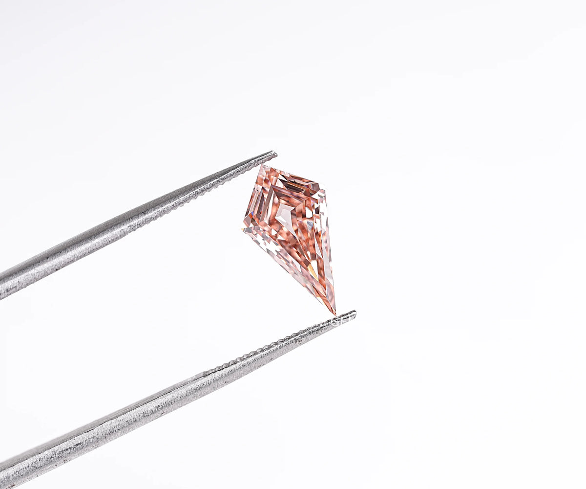 1.18 Carat Fancy Champagne Color Kite Brilliant Cut Lab Grown Diamond