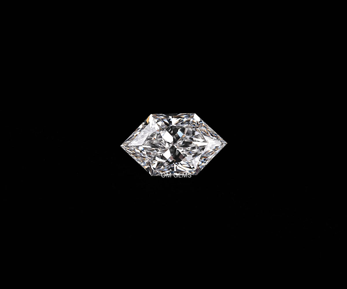 Dutch Marquise Hexagon Cut Lab Created Loose Diamond
