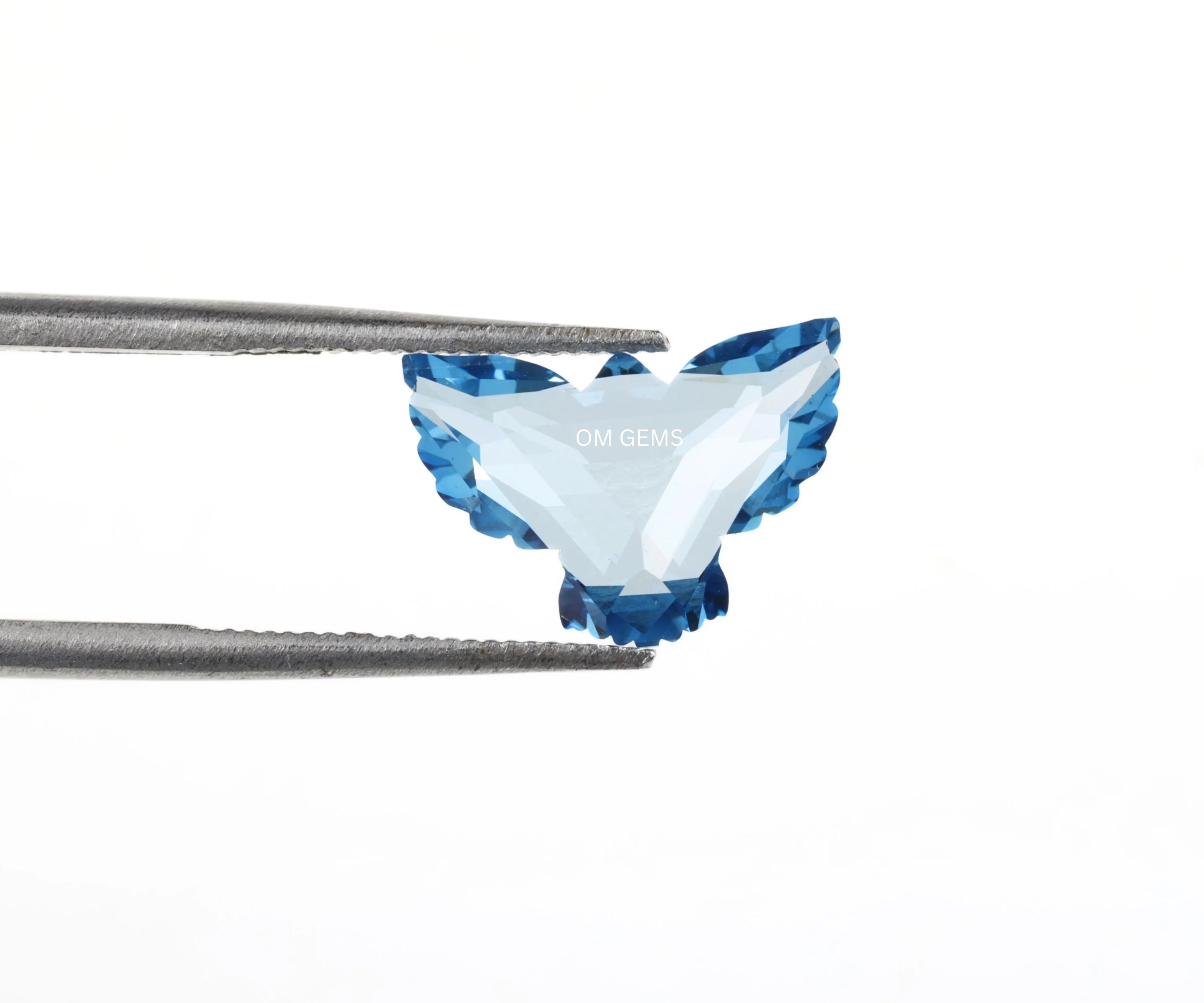 Eagle Shape Blue Colored Lab Diamond