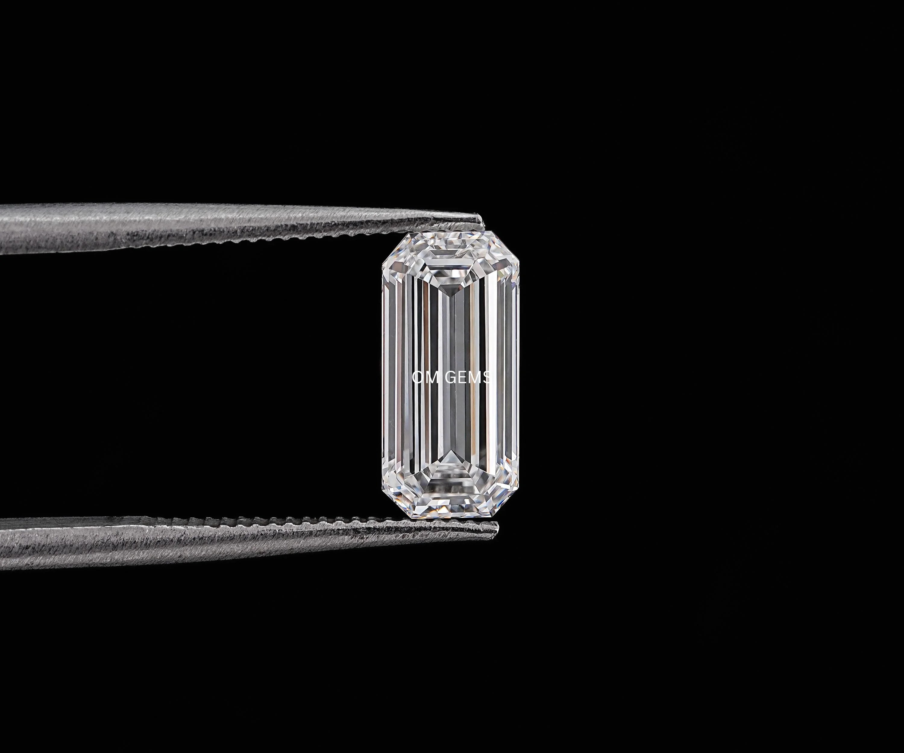 Elongated Emerald Cut Lab Diamond