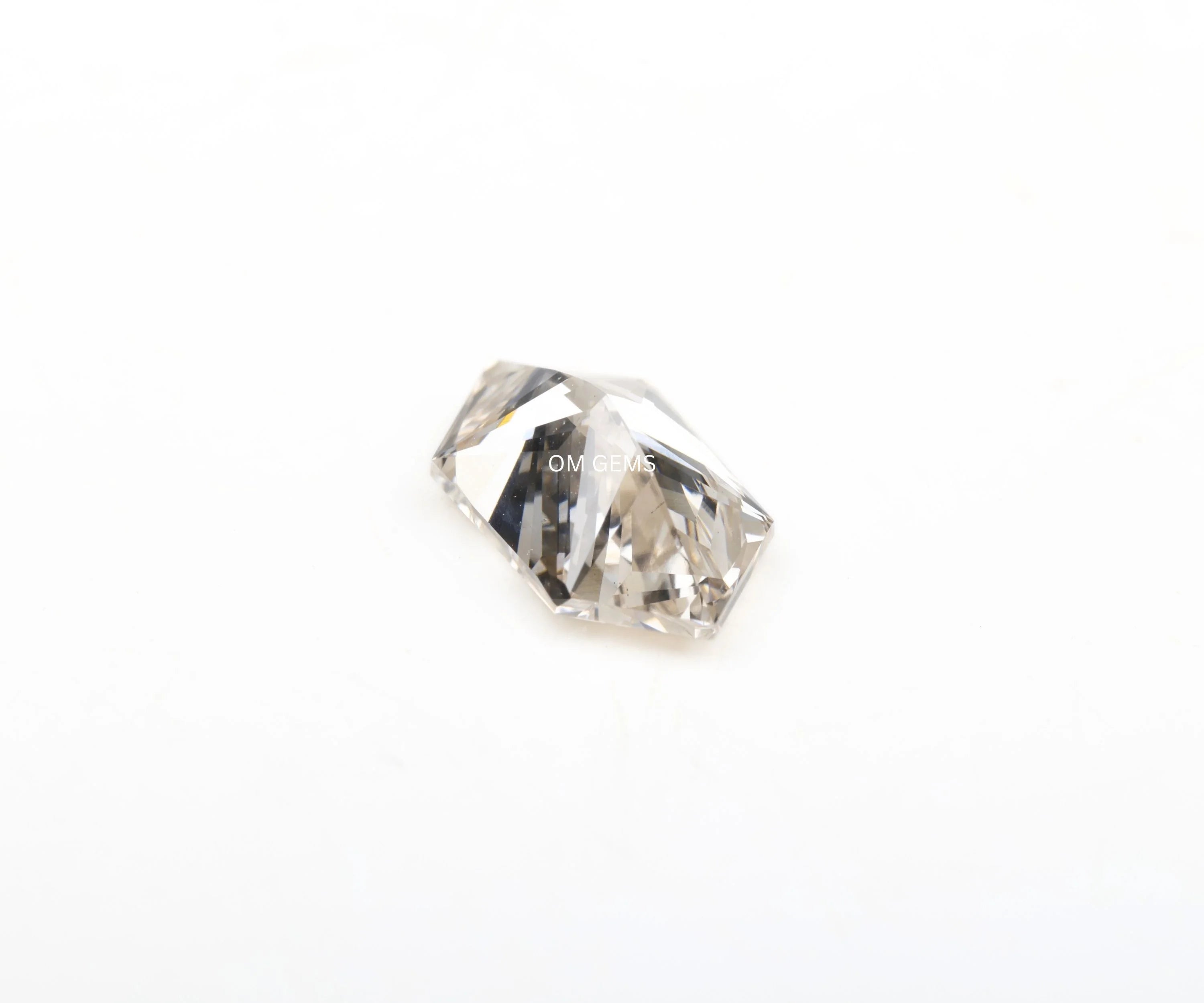 Elongated Hexagon Cut Champagne Lab Diamond