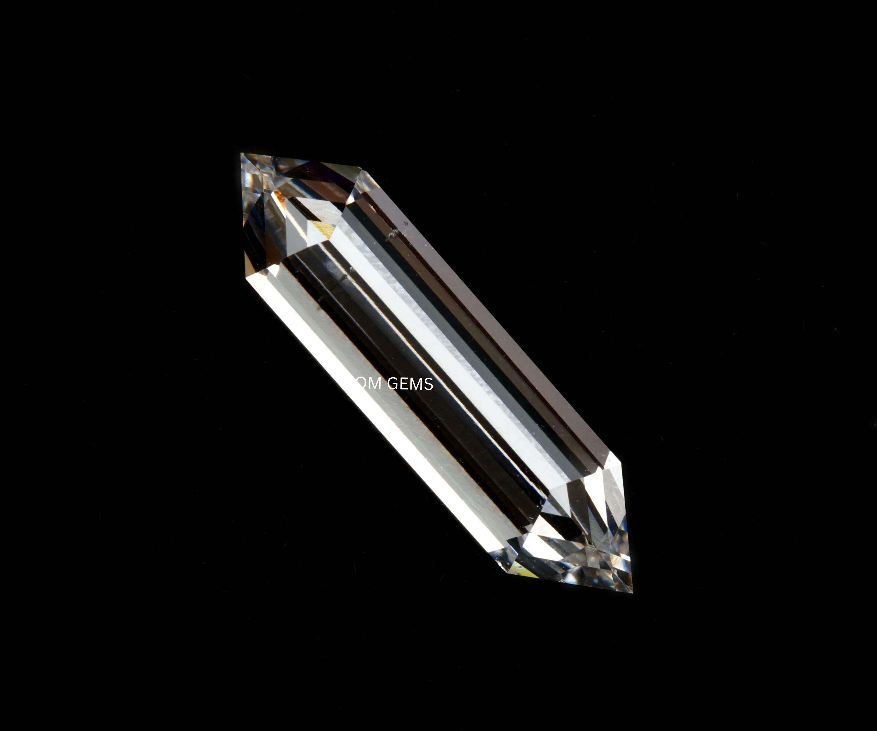 Elongated Hexagon Cut Lab Grown Diamond