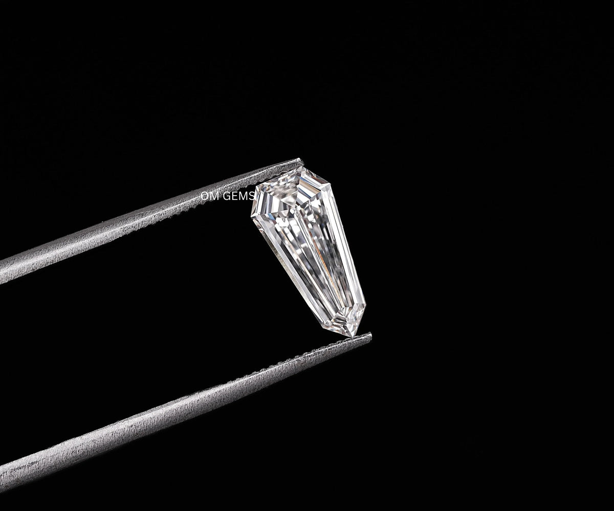 0.89 Carat Elongated Shield Brilliant Cut Lab Grown Loose Diamond