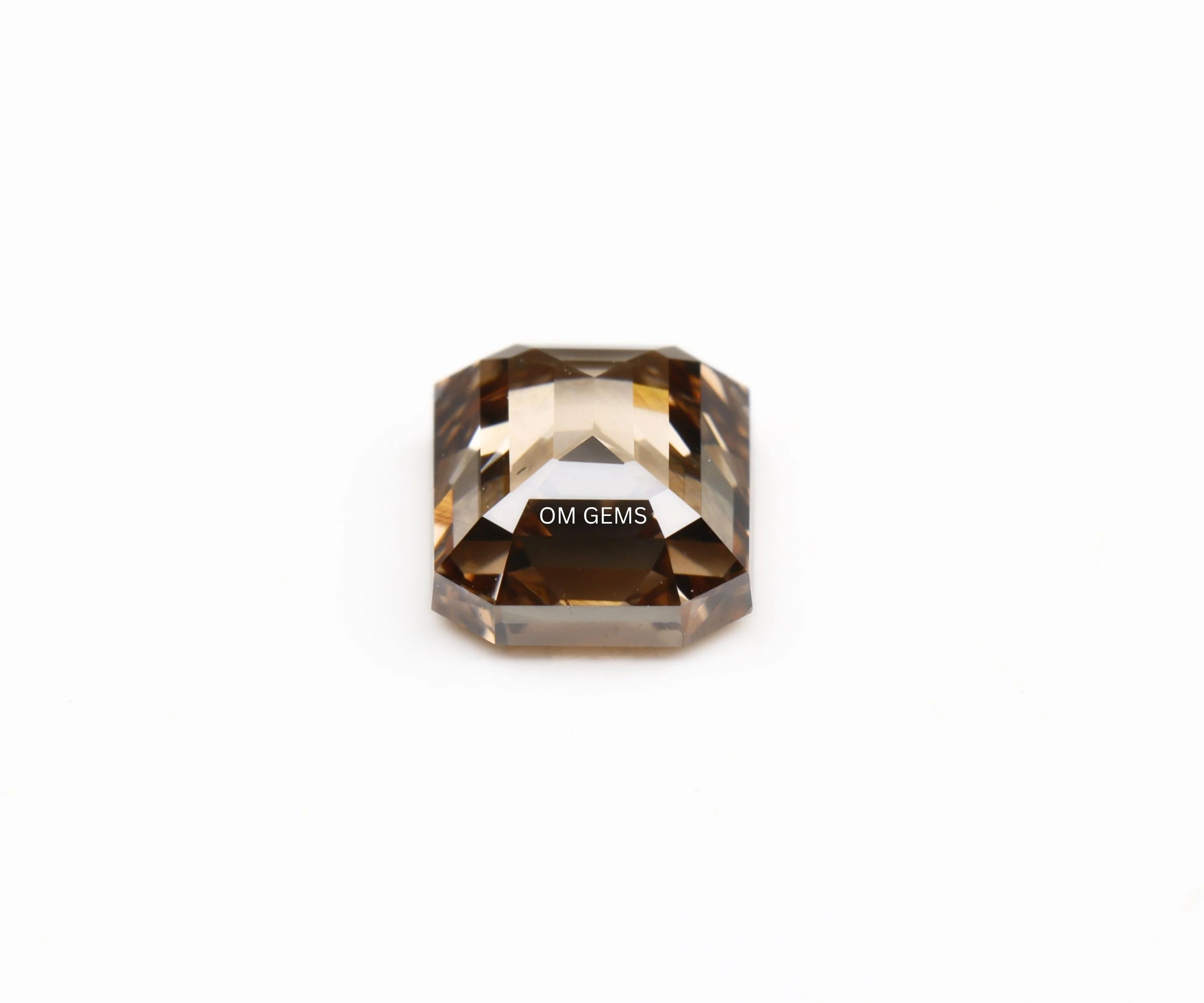 Emerald Shape Champagne Lab Loose Diamond
