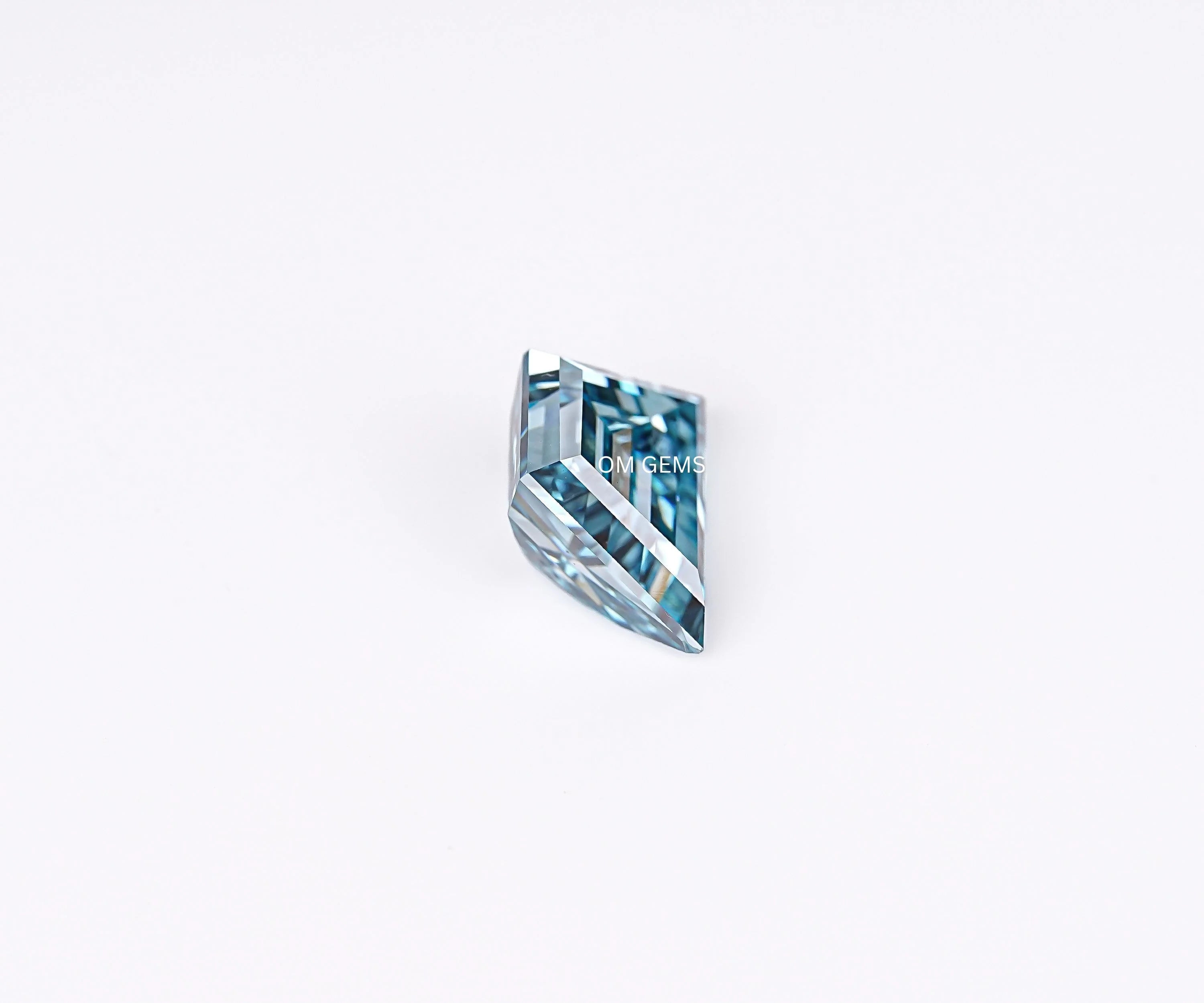 Fancy Blue Trapezoid Cut Lab Grown Loose Diamond