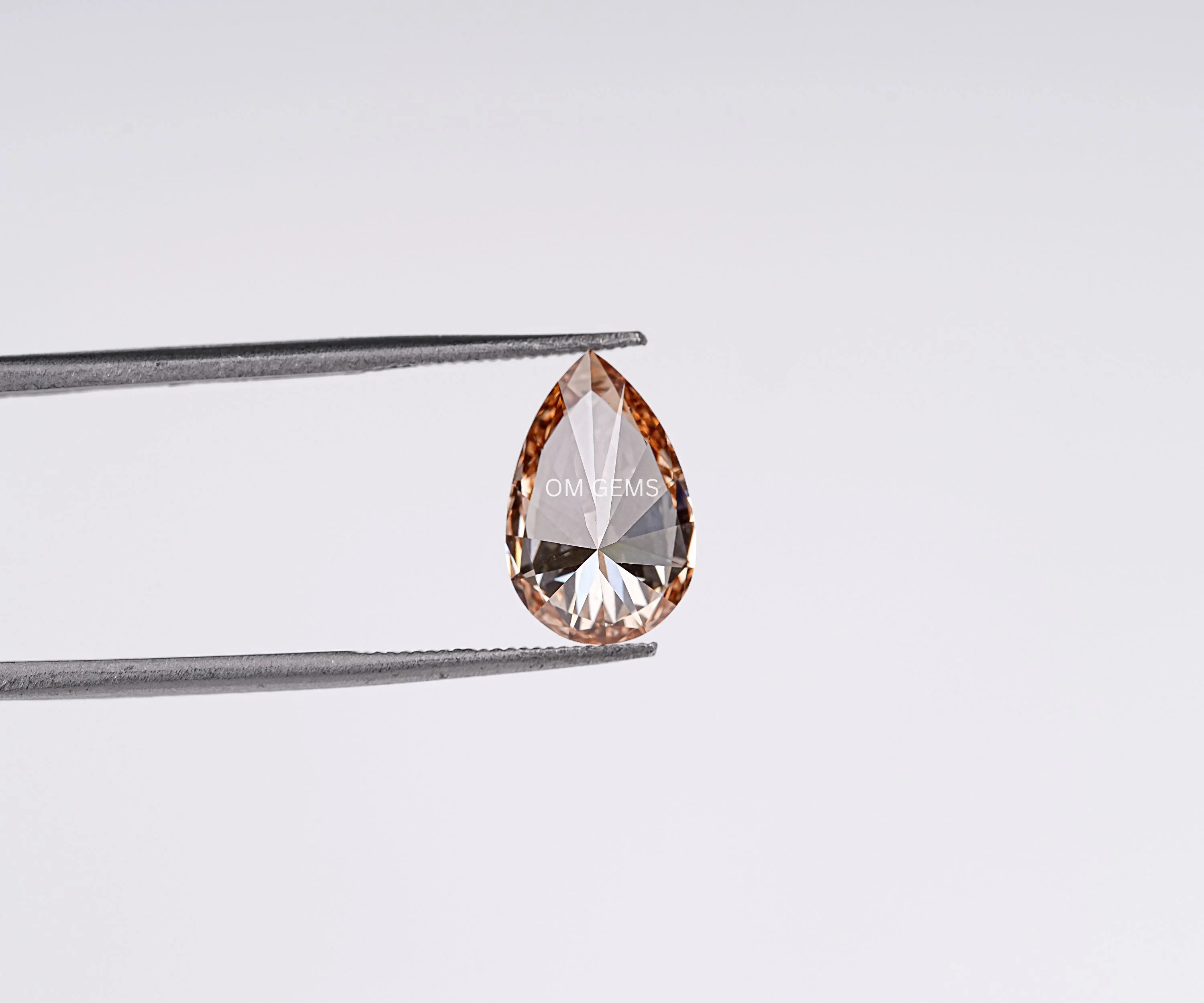 Fancy Brown Pear Cut Lab Grown Loose Diamond