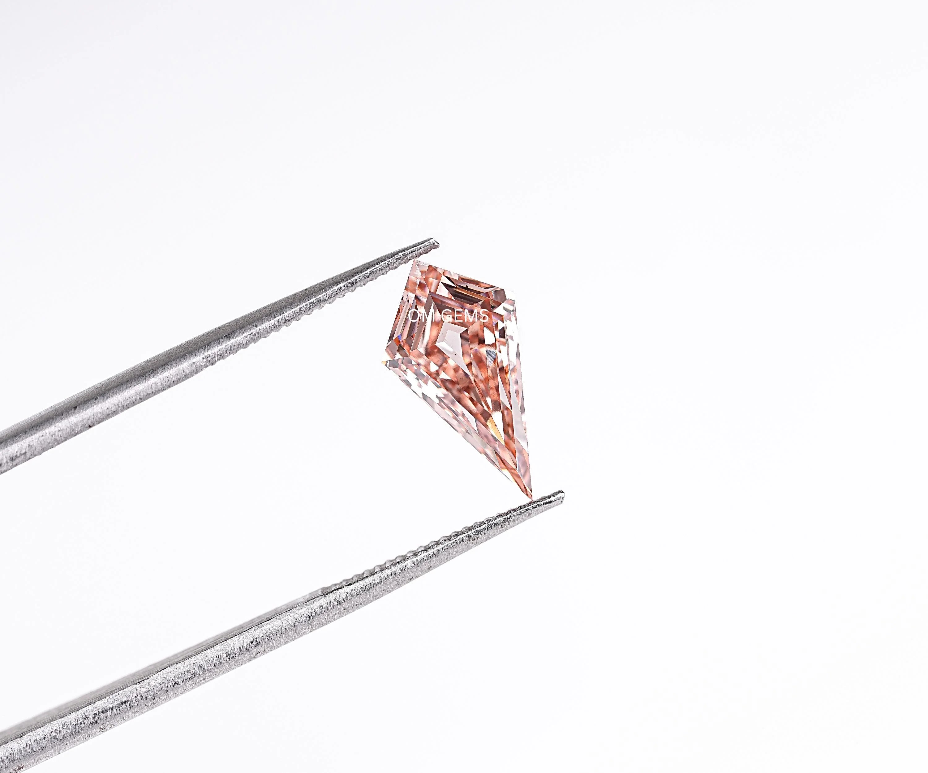 Fancy Champagne Kite Cut Lab Grown Diamond Loose