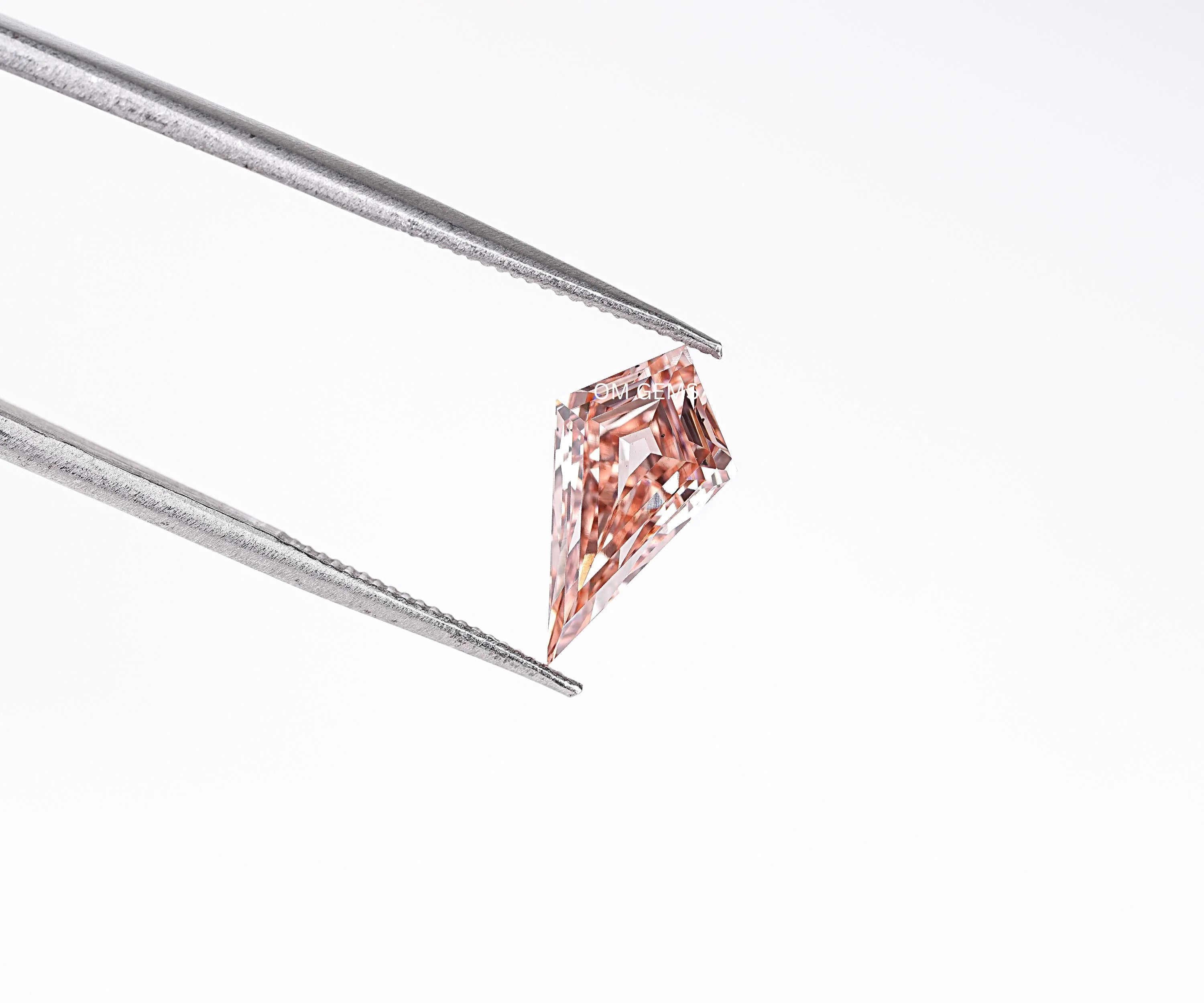 Fancy Champagne Kite Cut Lab Grown Diamond Loose