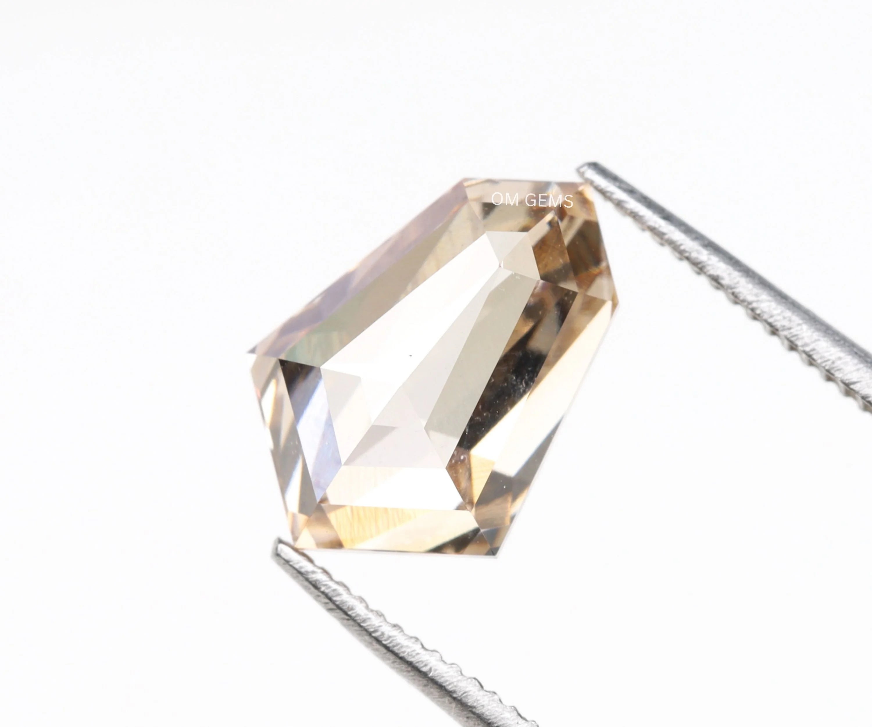 Fancy Champagne Shield Cut Lab Grown Loose Diamond