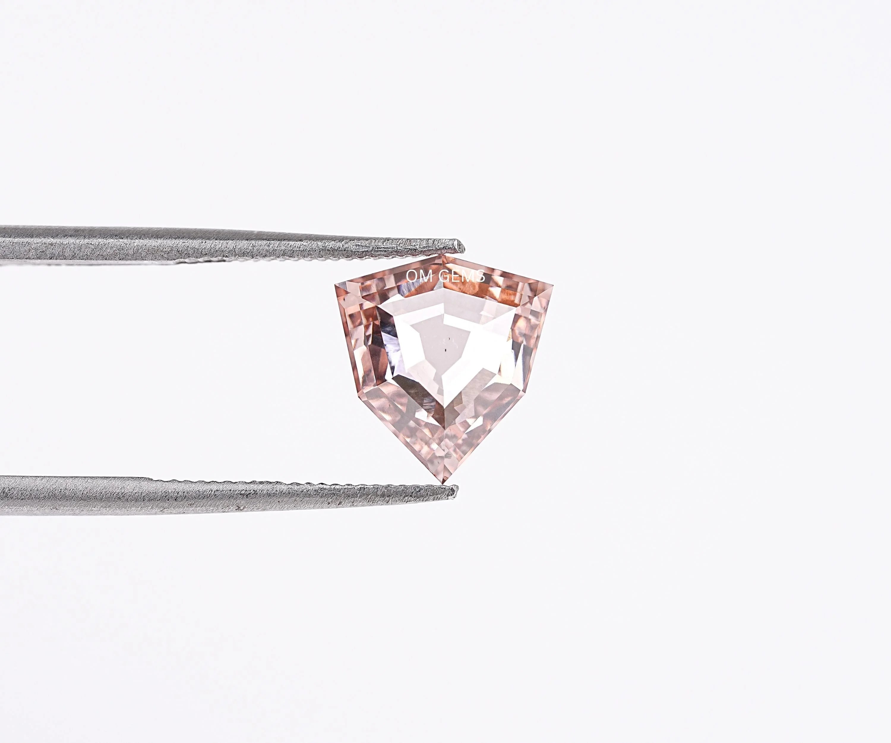 Fancy Champagne Trillion Cut Lab Diamond