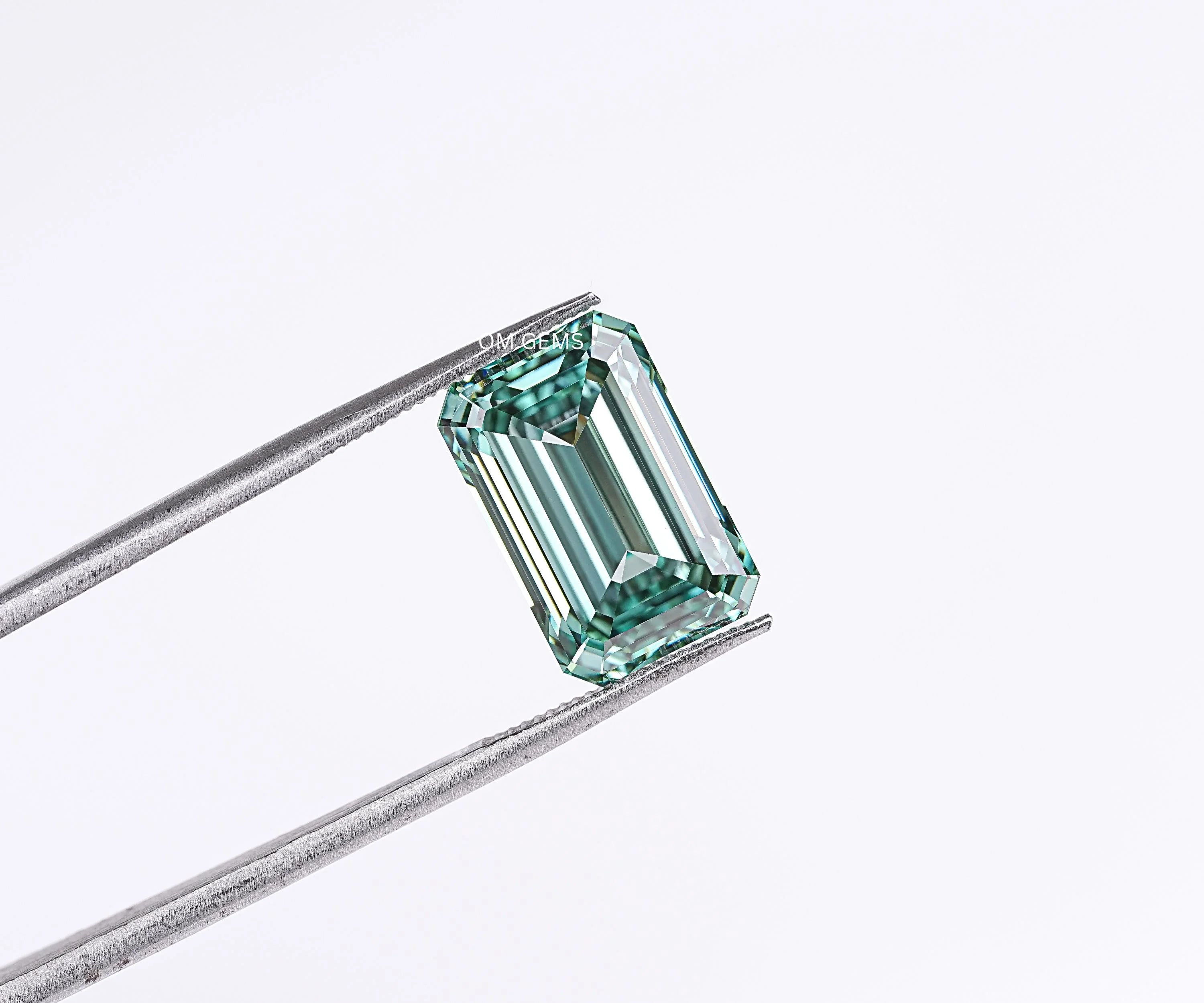 Fancy Green Emerald Cut Lab Grown Diamond