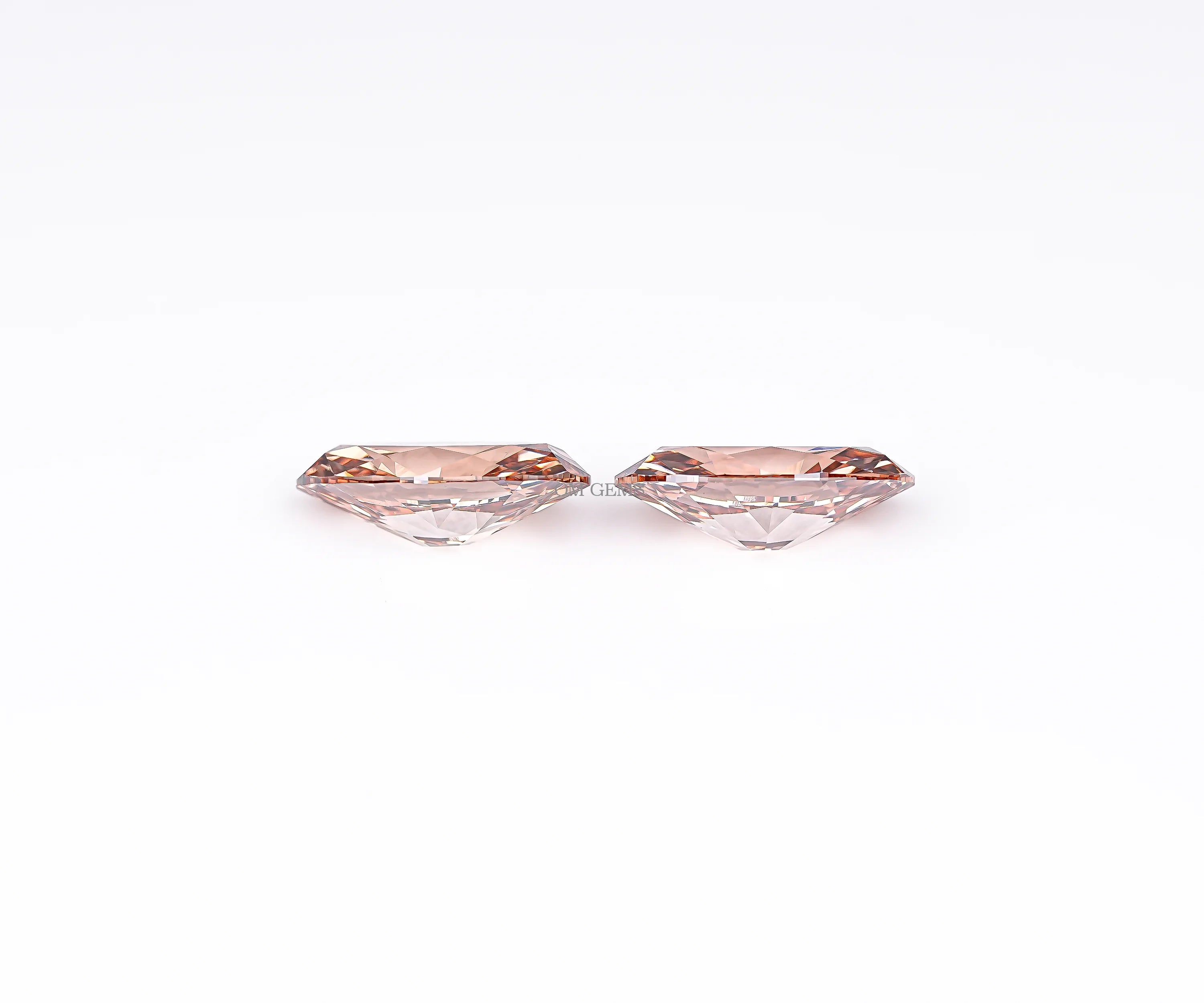 Fancy Champagne Oval Lab Loose Diamond Matching Pair