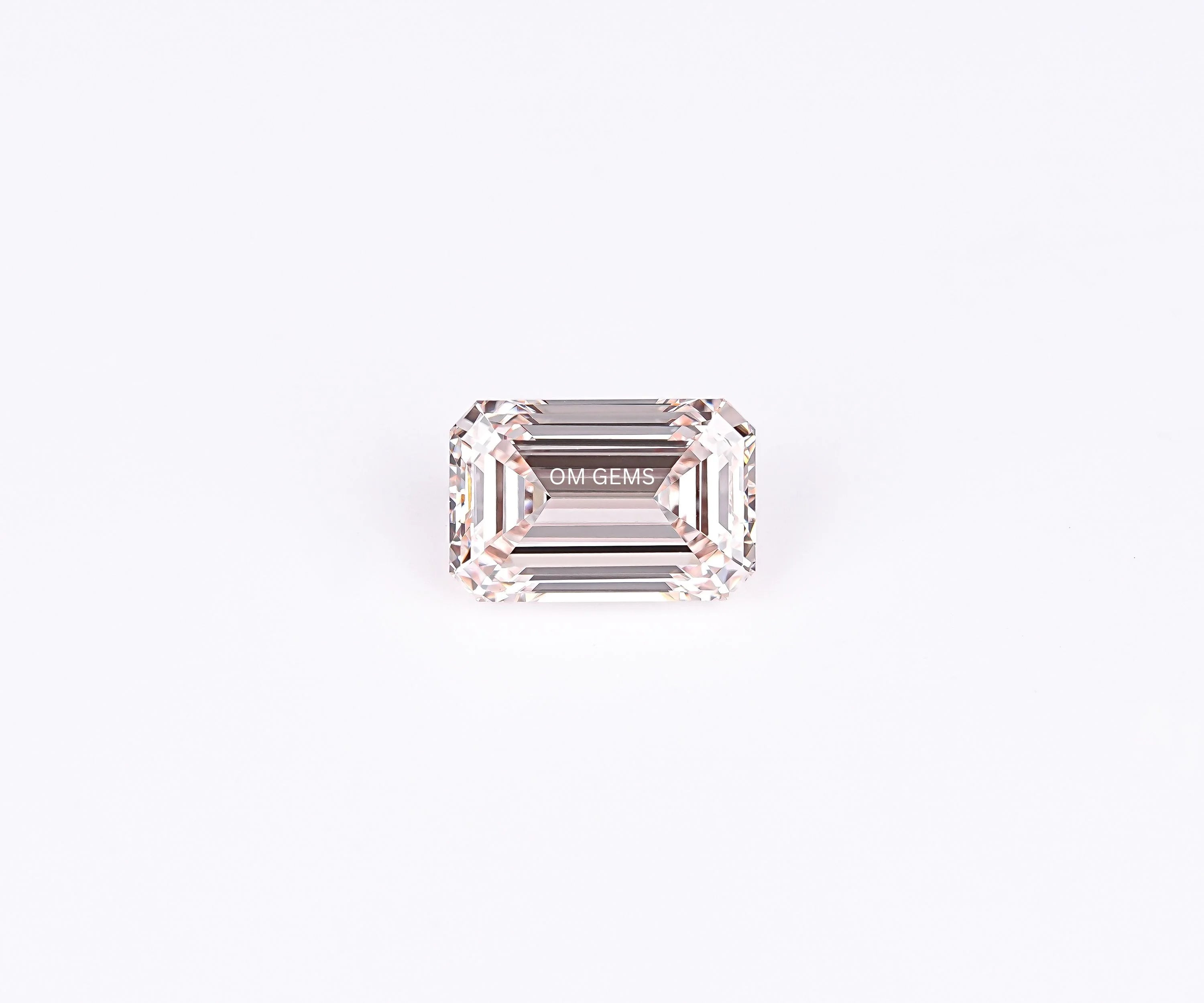 Fancy Pink Emerald Cut Lab Loose Diamond
