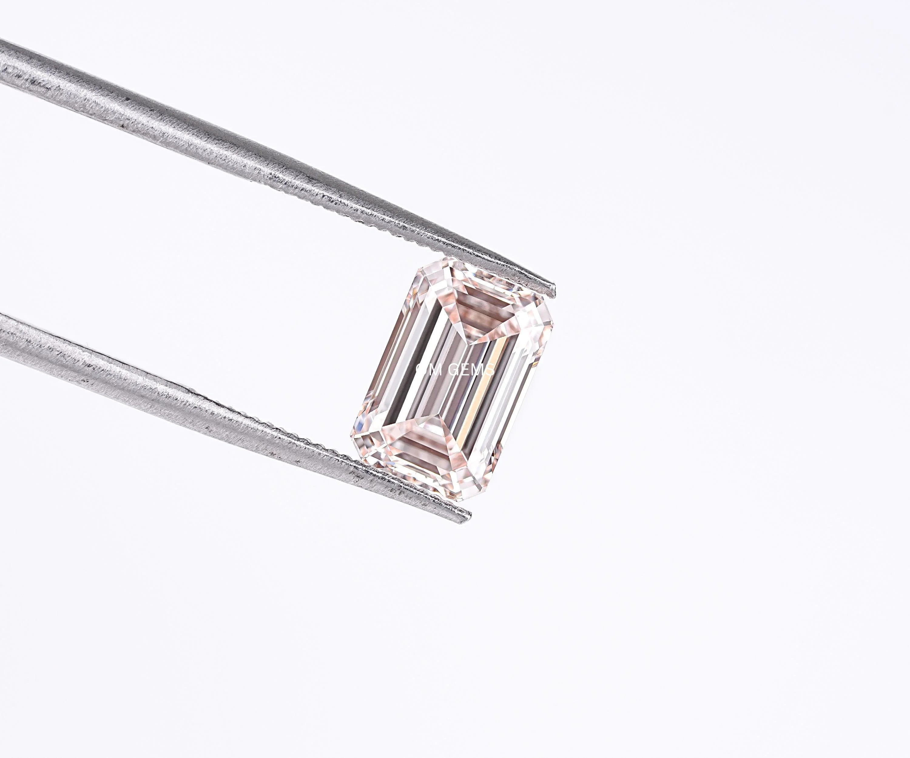 Fancy Pink Emerald Cut Lab Loose Diamond