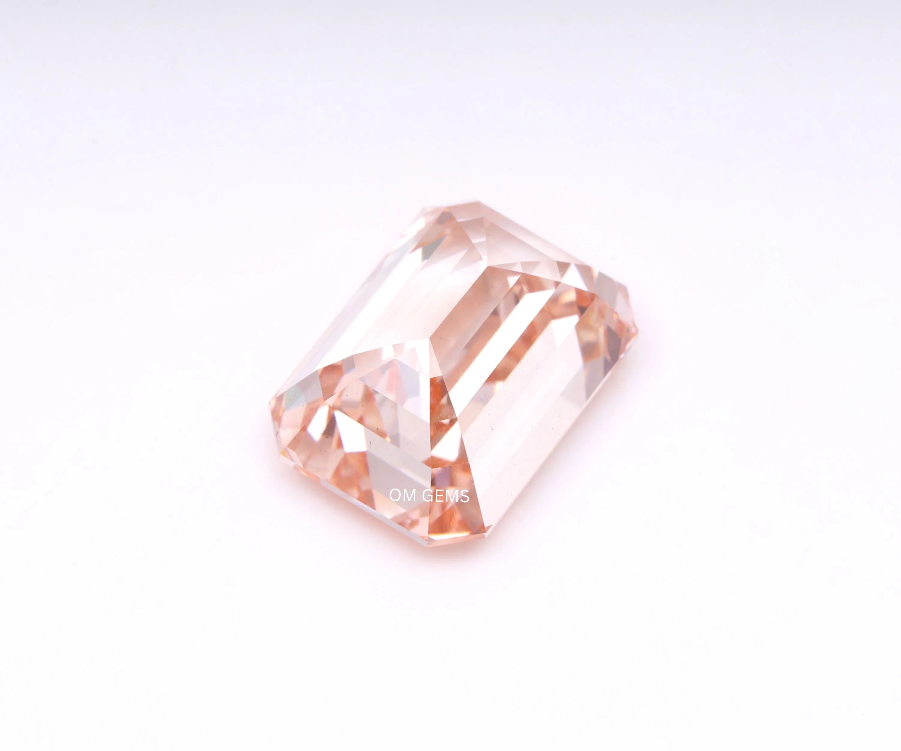 Fancy Pink Emerald Shape Lab Diamond