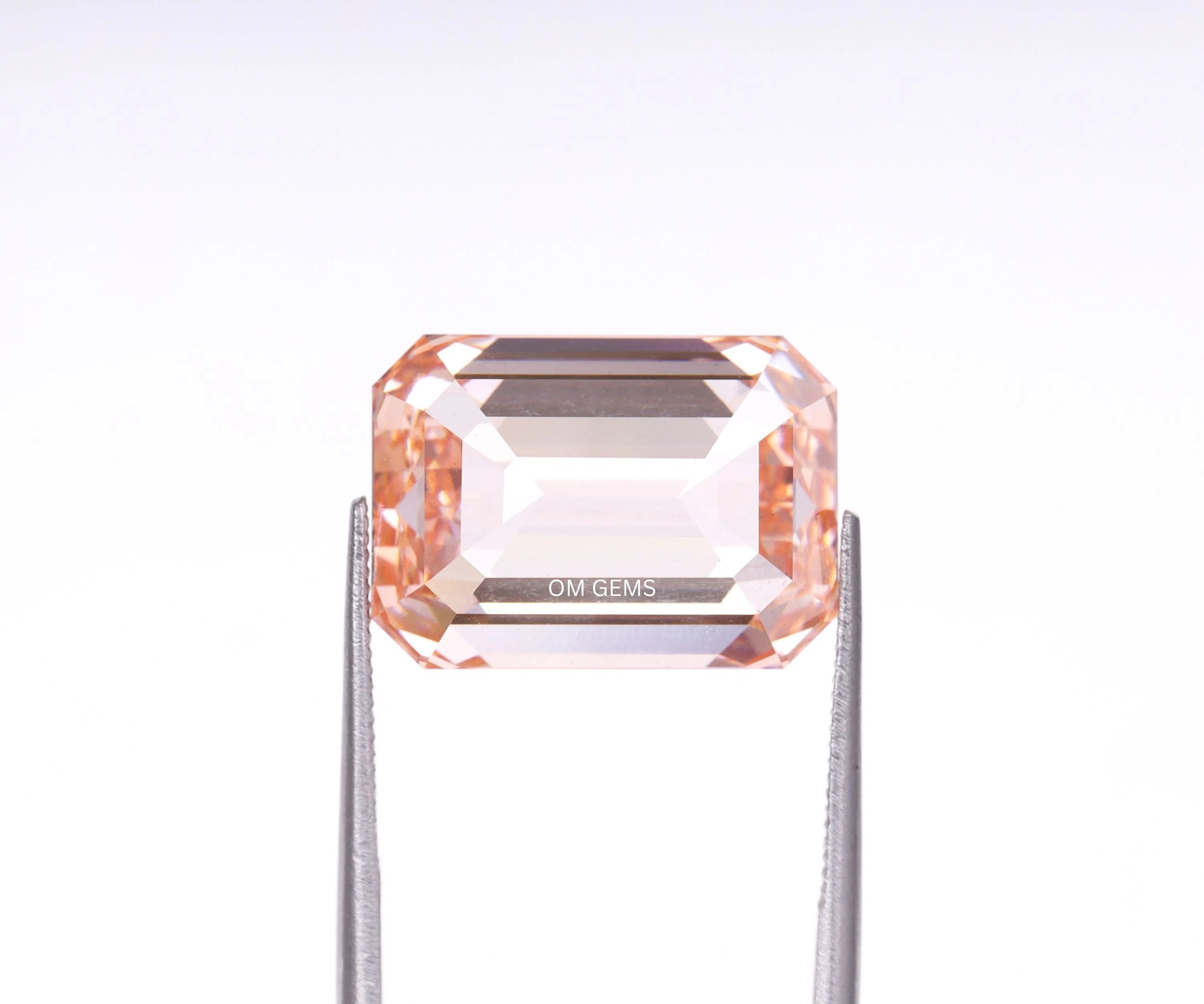 Fancy Pink Emerald Shape Lab Diamond