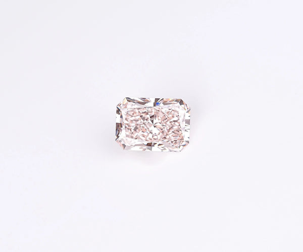1.50 Carat Radiant Cut Lab Grown CVD Diamond Fancy Pink Color VVS2 Clarity
