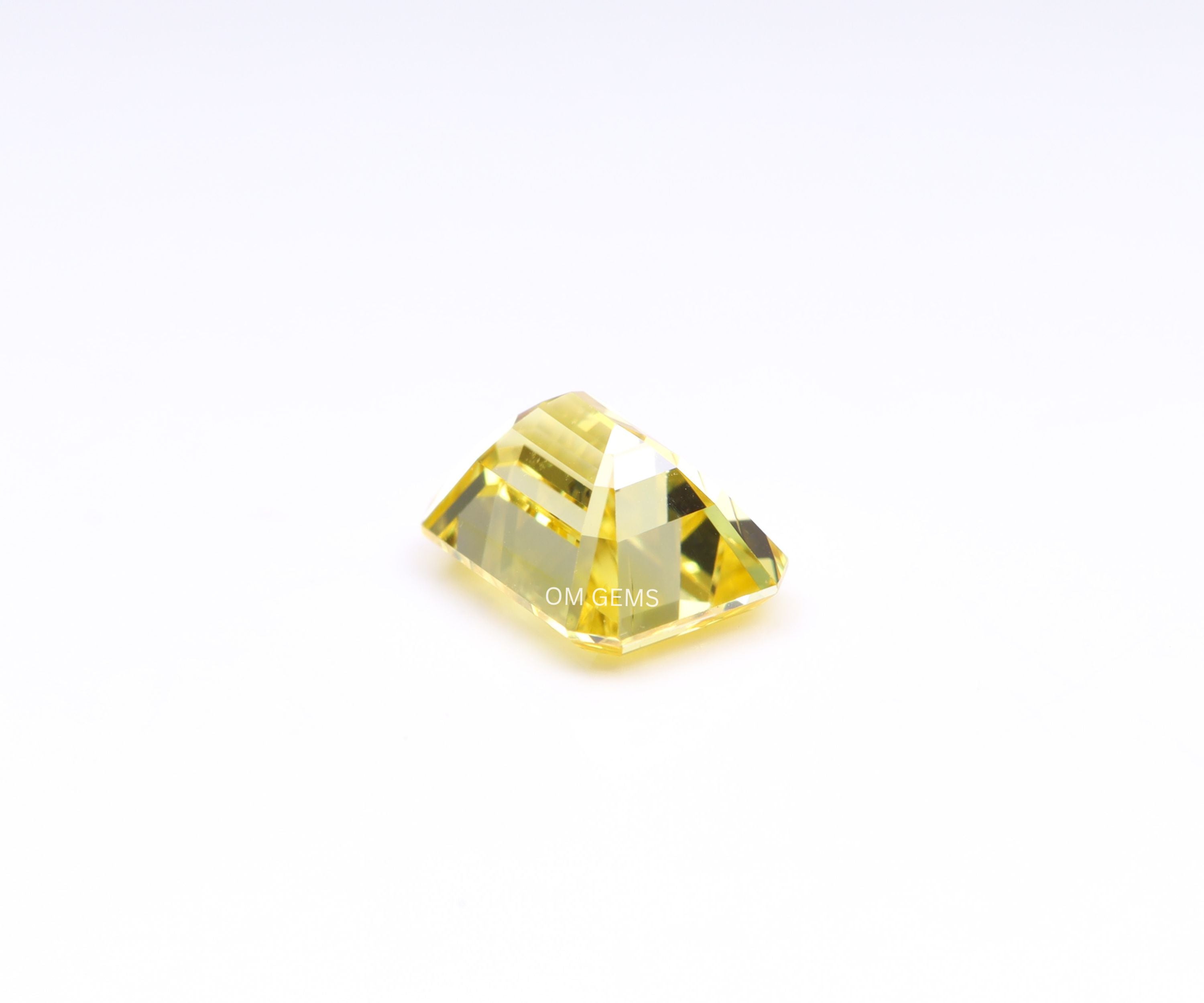 Fancy Vivid Yellow Emerald Lab Grown Loose Diamond
