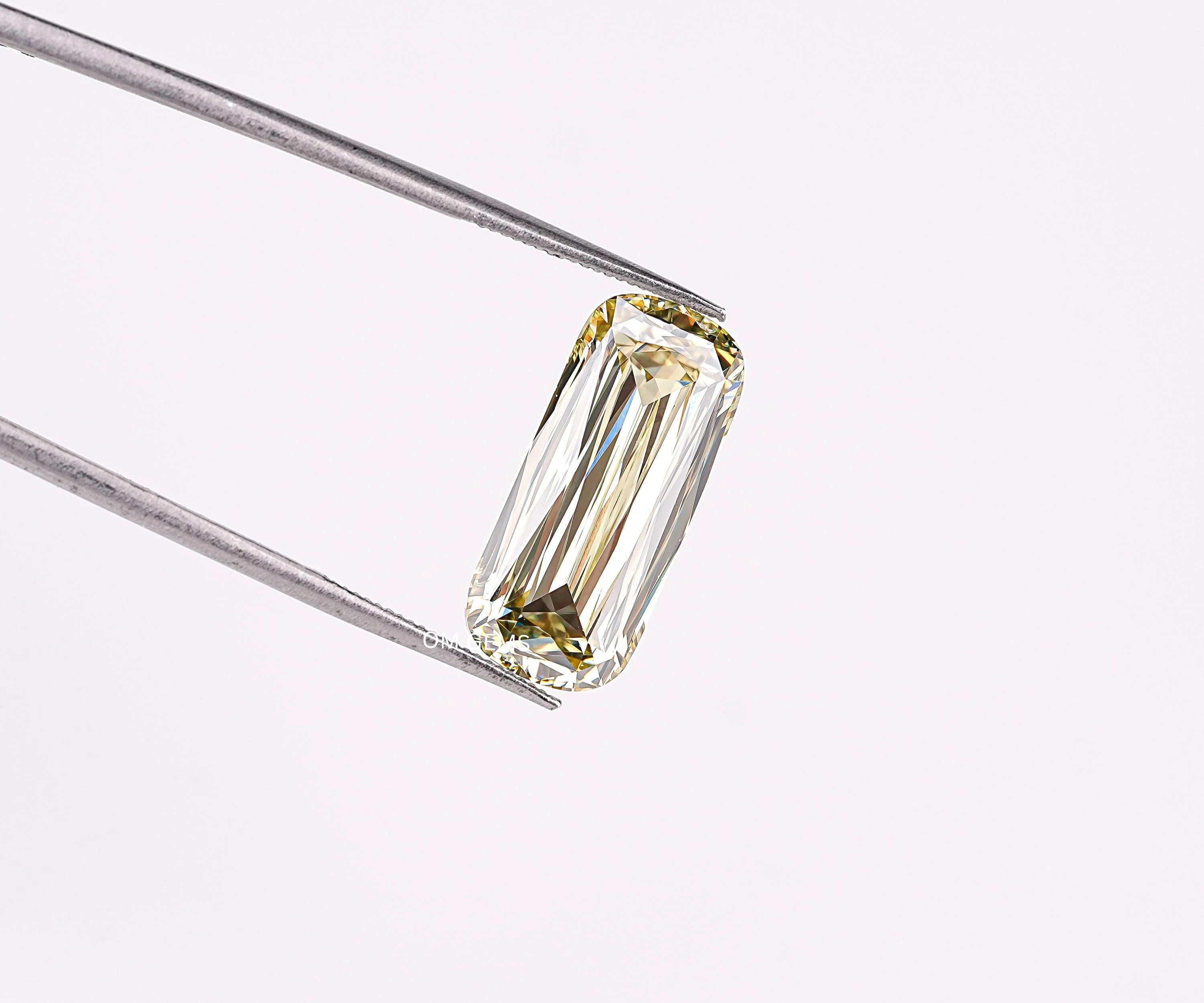 Fancy Yellow Ashoka Criss Cross Cut Lab Diamond