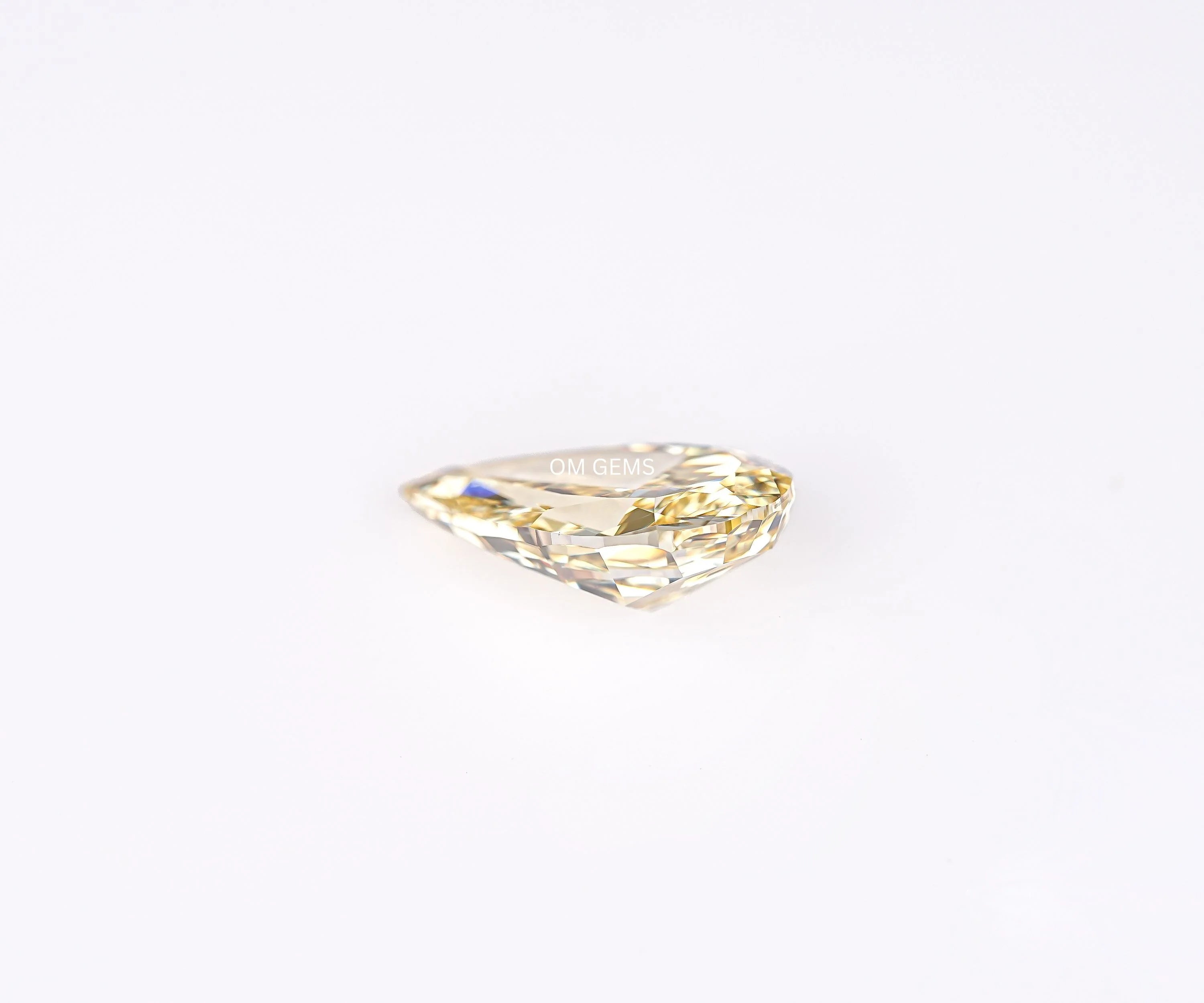 Fancy Yellow Pear Shaped Lab Loose Diamond