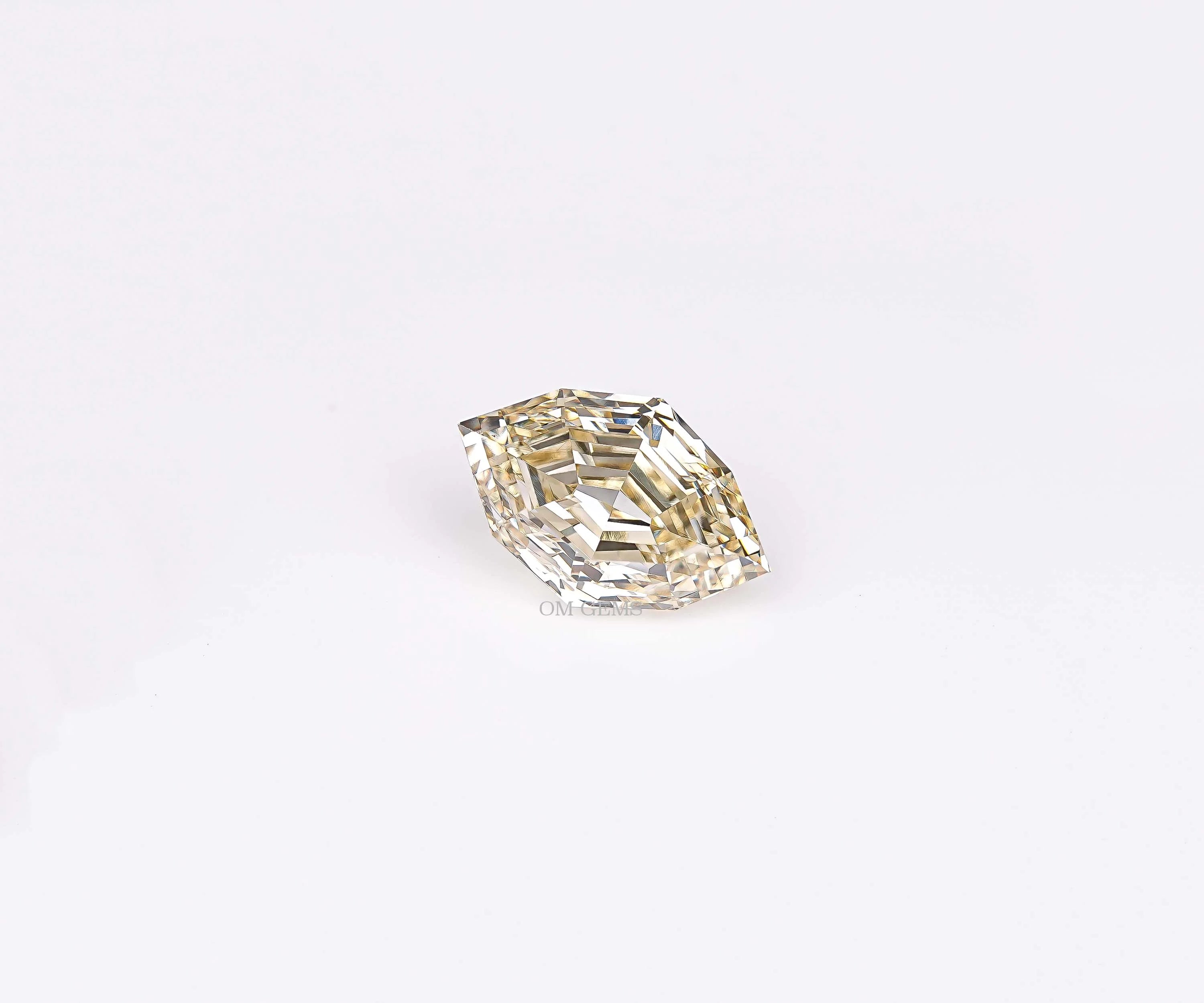 Fancy Yellow Step Marquise Cut Lab Grown Diamond
