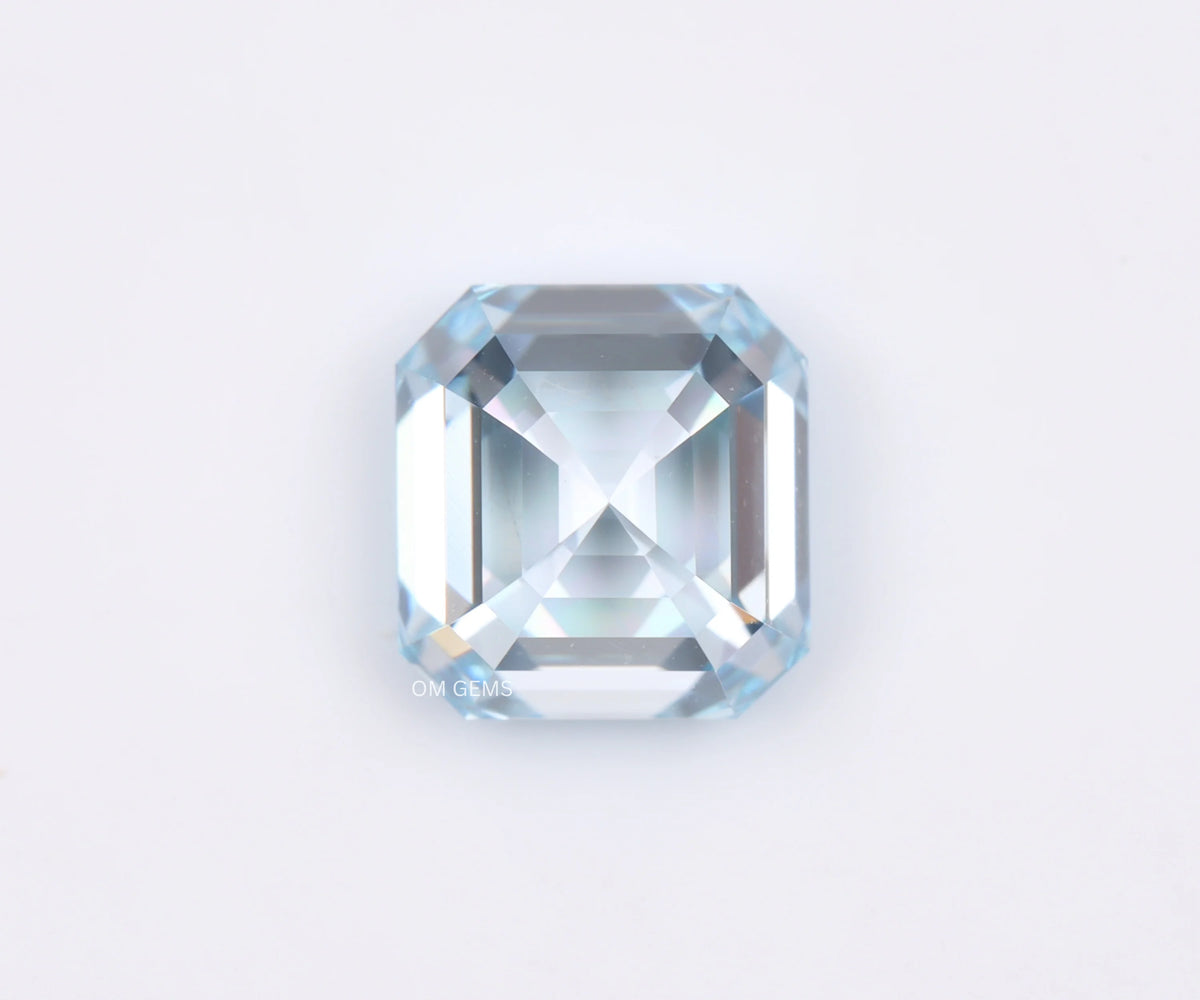 1.75 Carat Fancy Blue Color Asscher Cut Lab Grown Diamond