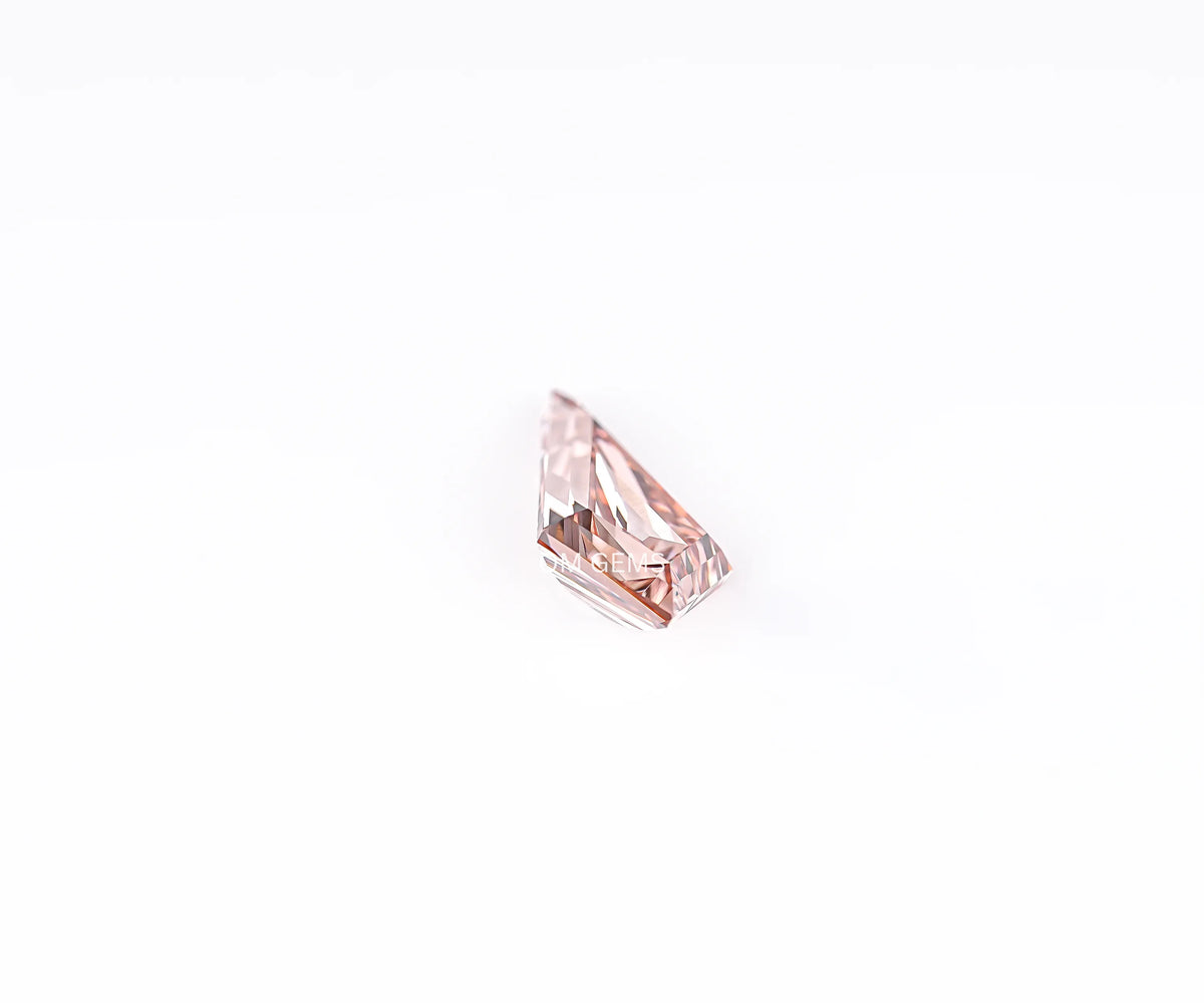 1.18 Carat Fancy Champagne Color Kite Brilliant Cut Lab Grown Diamond
