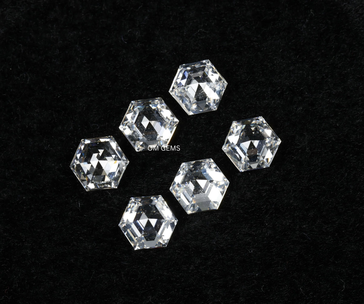 1.87 Carat Hexagon Full Cut Lab Grown Diamond 6-Piece Set