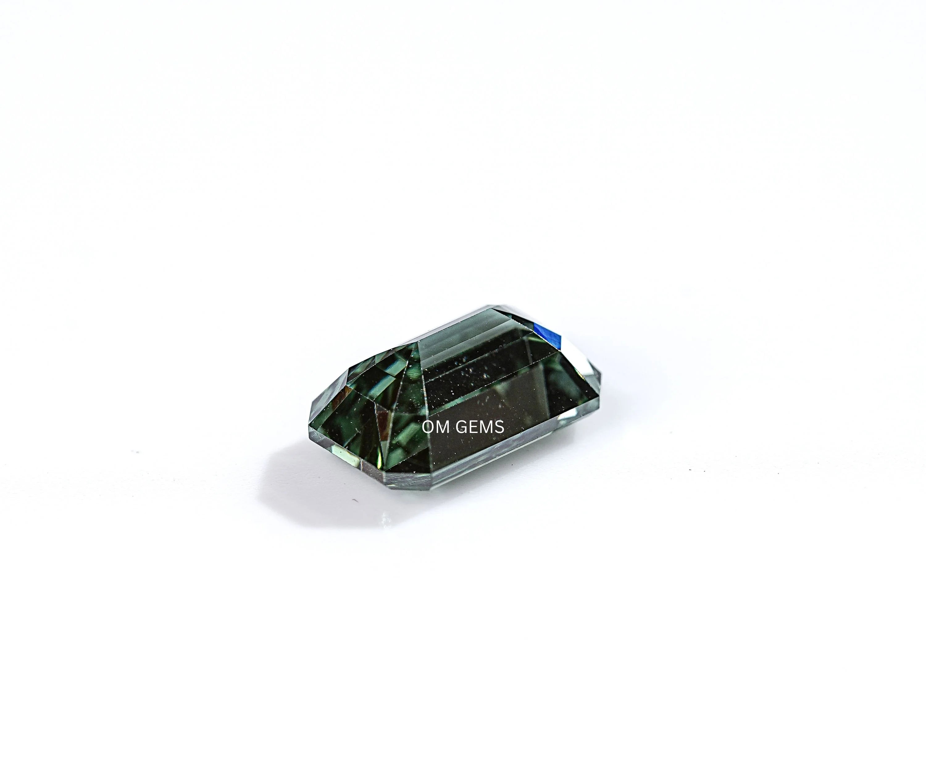 Green Emerald Cut Lab Grown Diamond