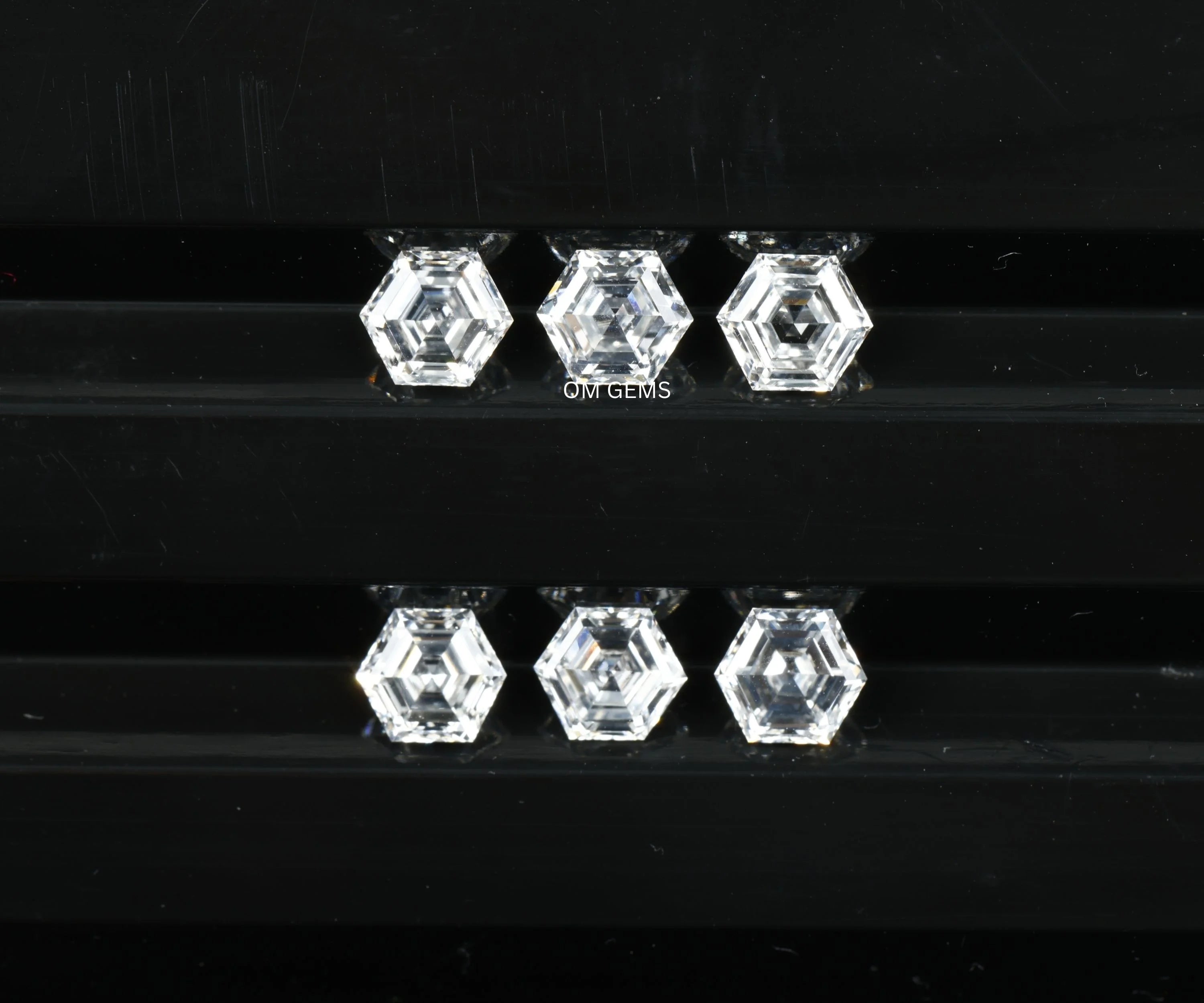Hexagon Cut Lab Created Diamond