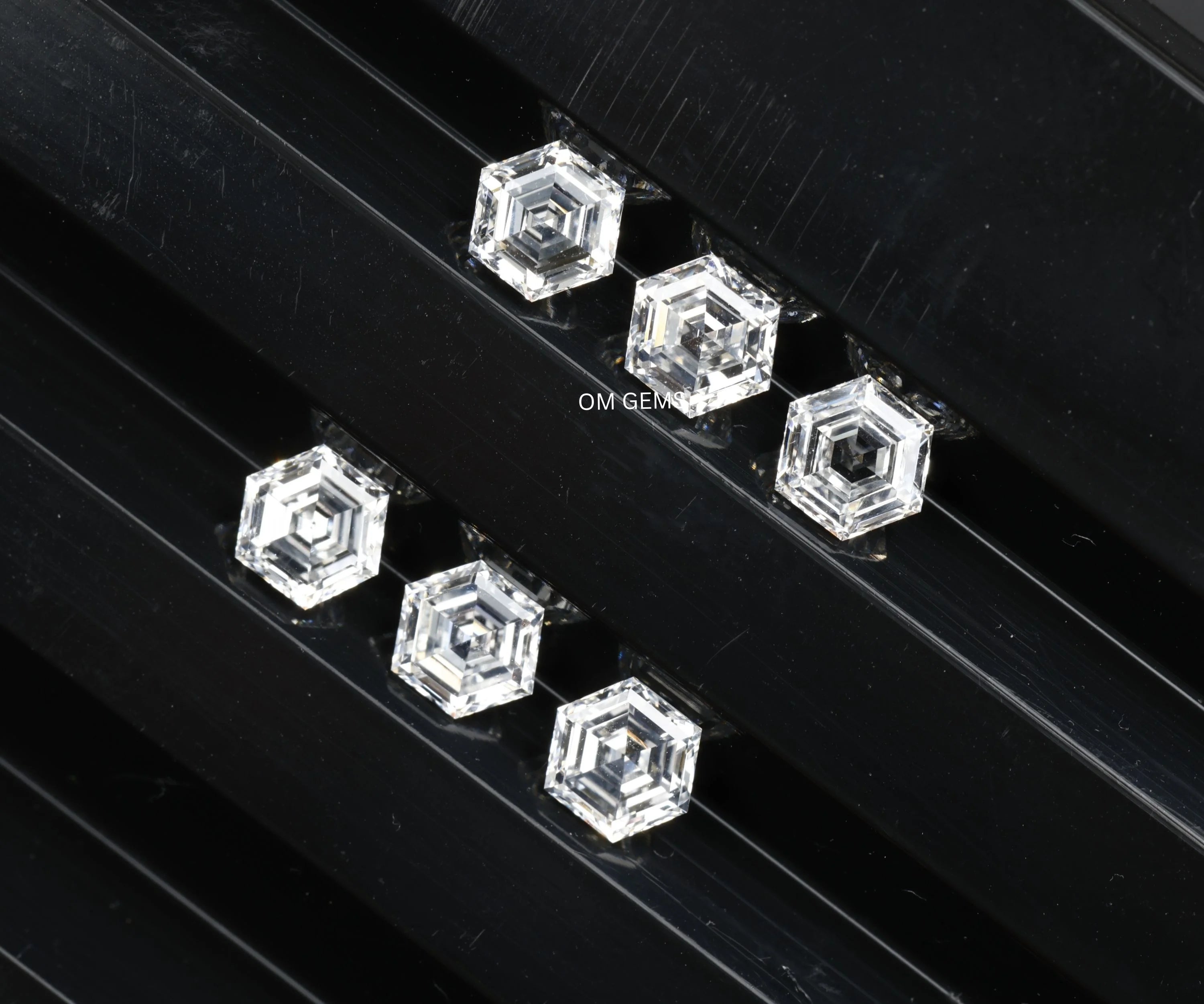 Hexagon Cut Lab Created Diamond