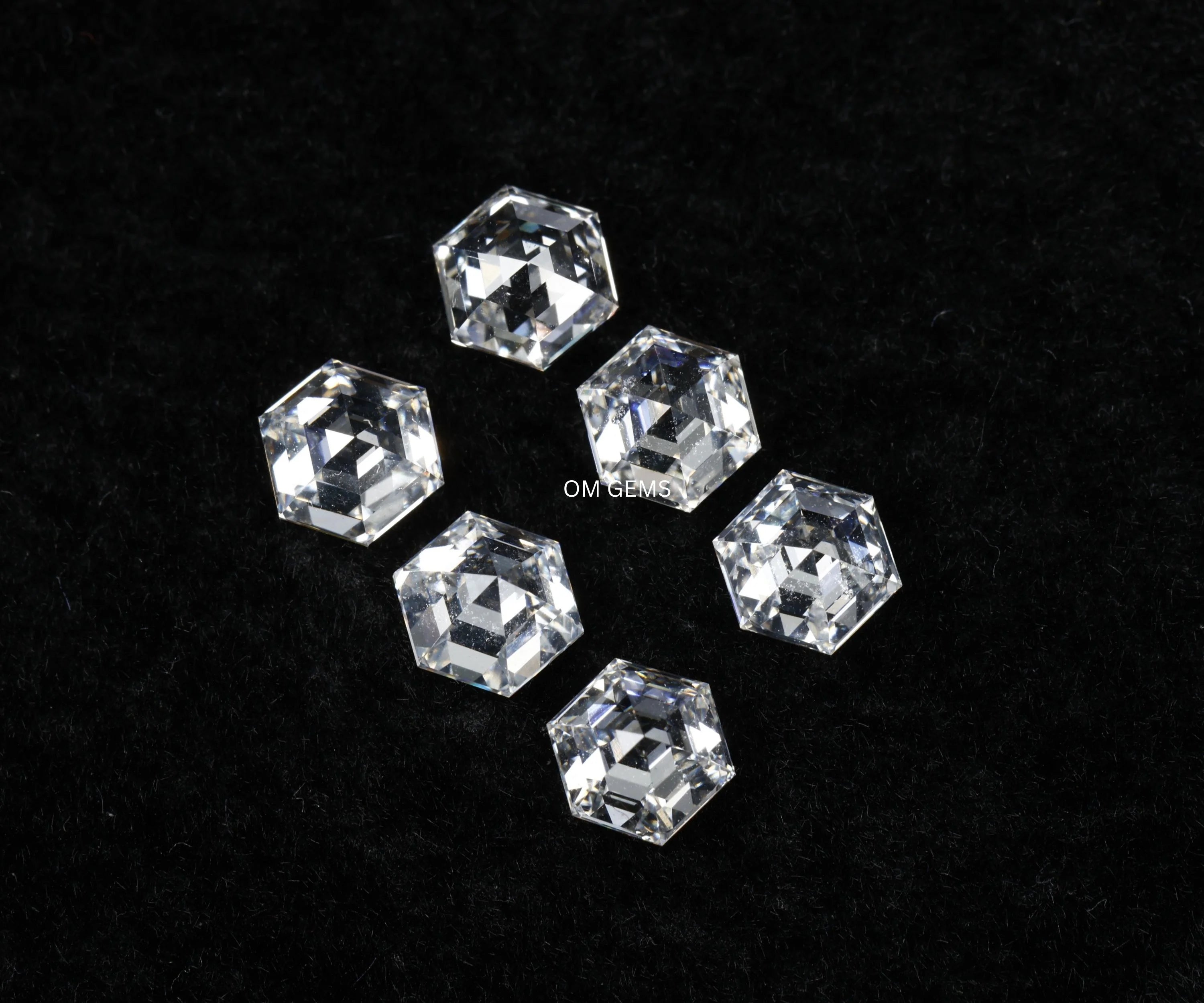 Hexagon Cut Lab Created Diamond