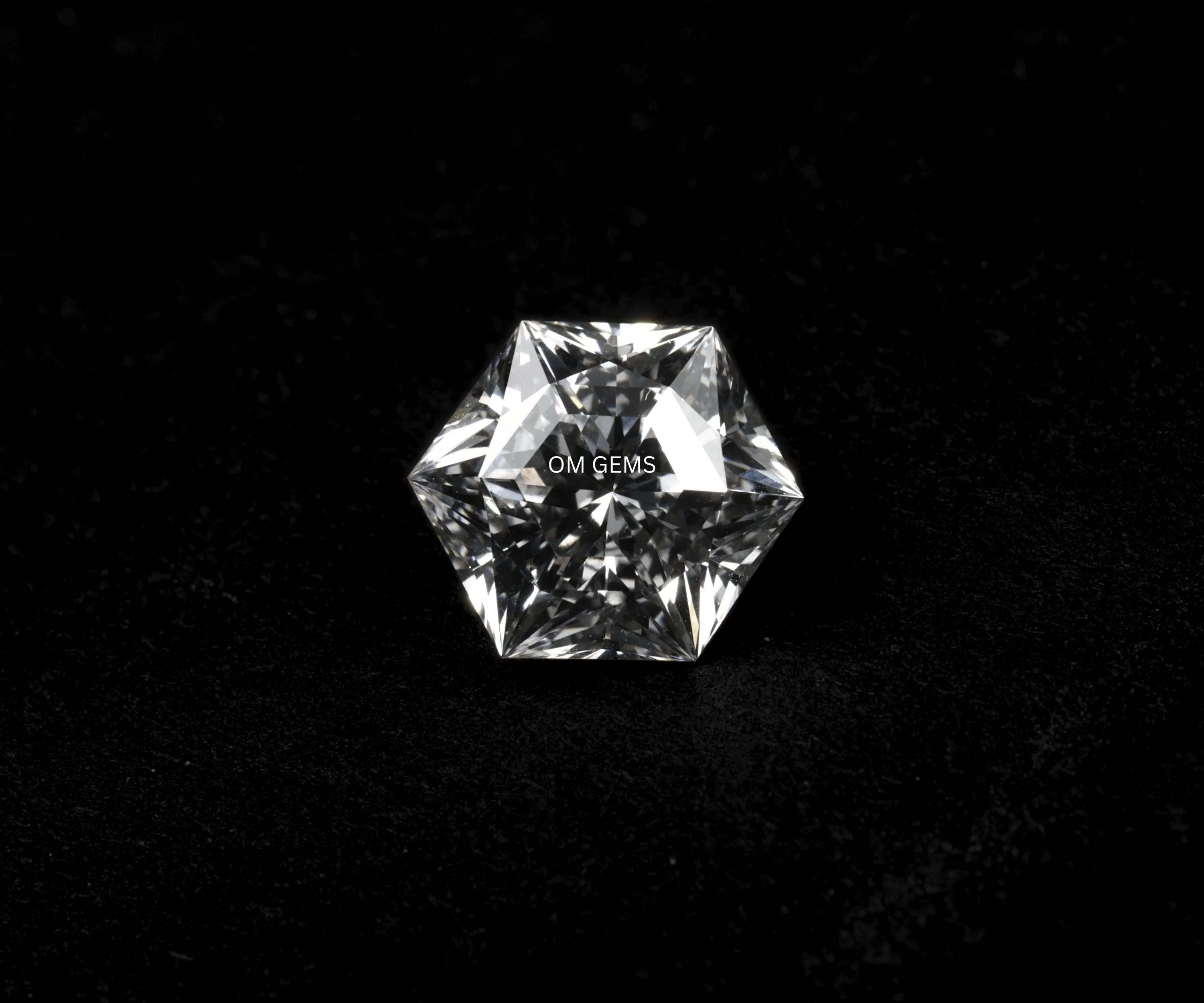 Hexagon Cut Lab Grown Diamond