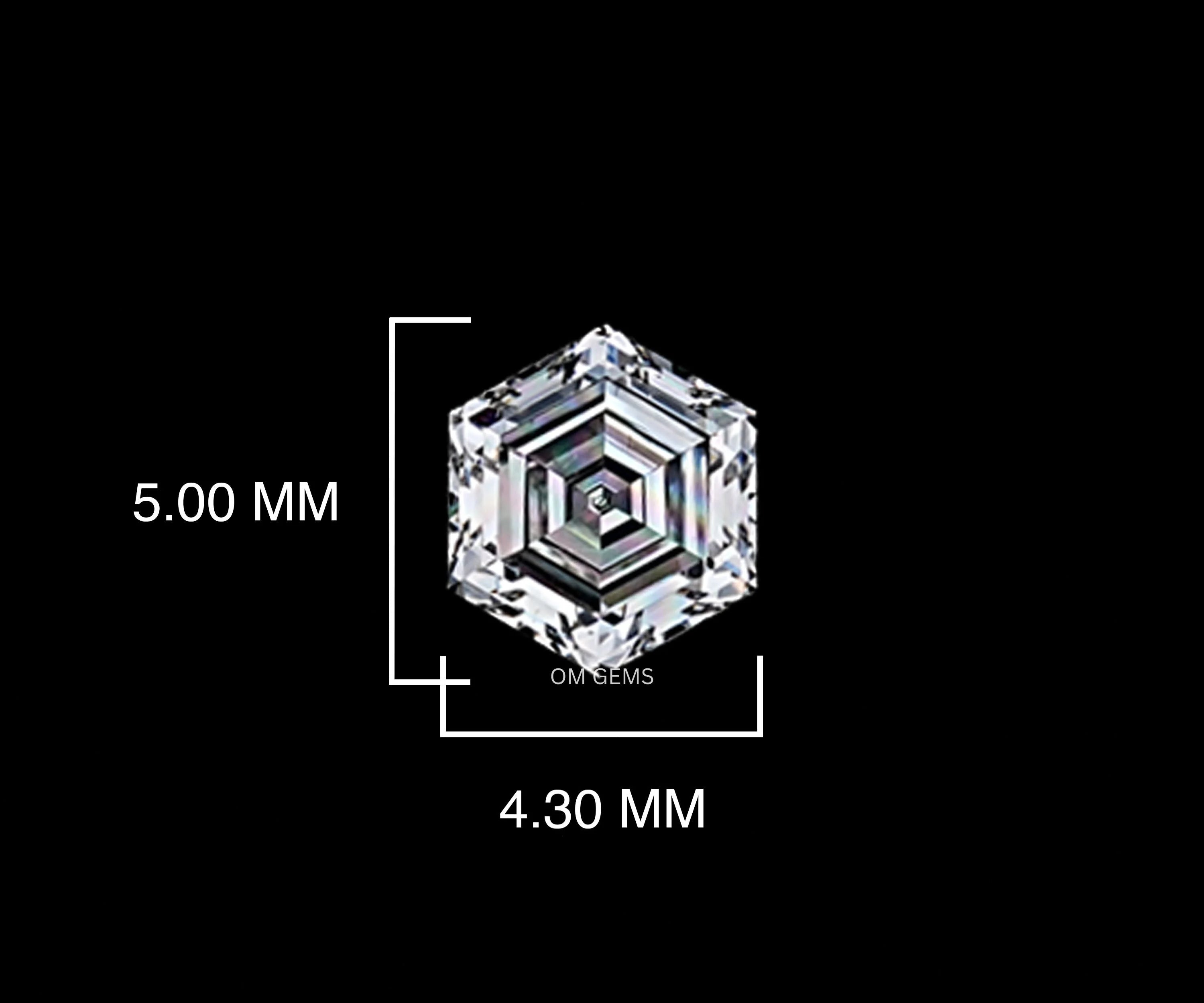 Hexagon Cut Lab Loose Diamond