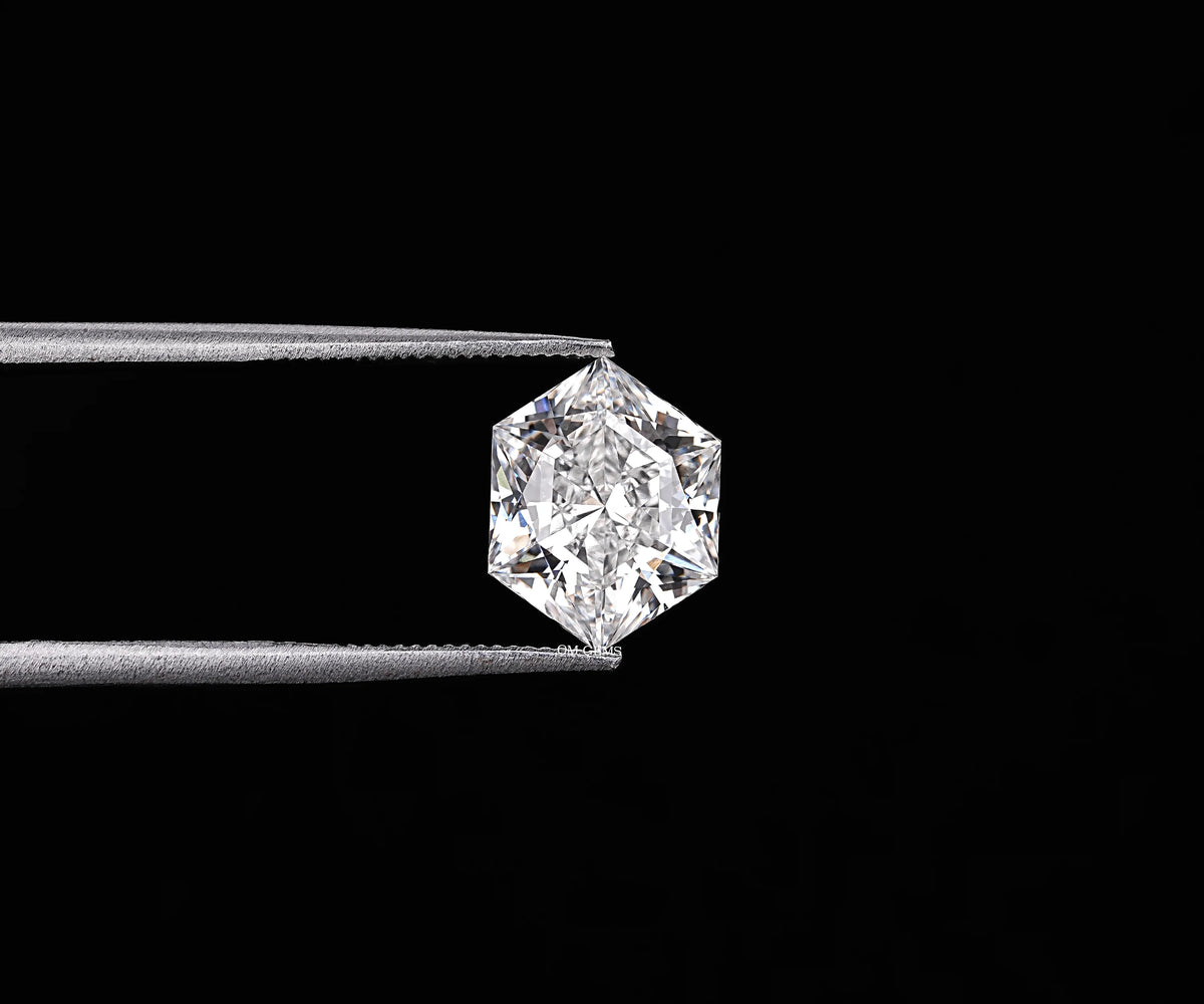 Hexagon Hime Brilliant Cut Lab Grown Loose Diamond