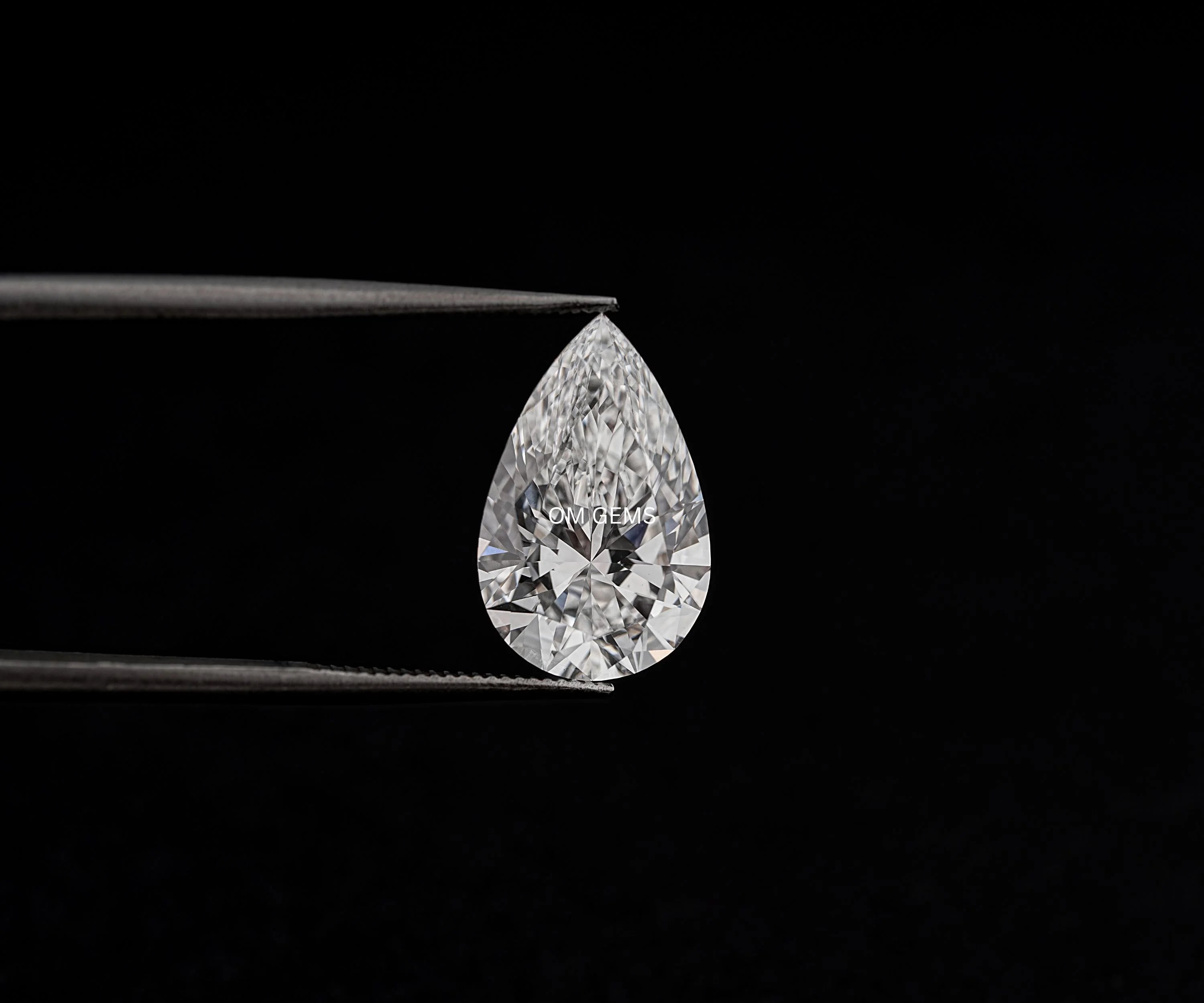 IGI Certified Pear Cut Lab Diamond