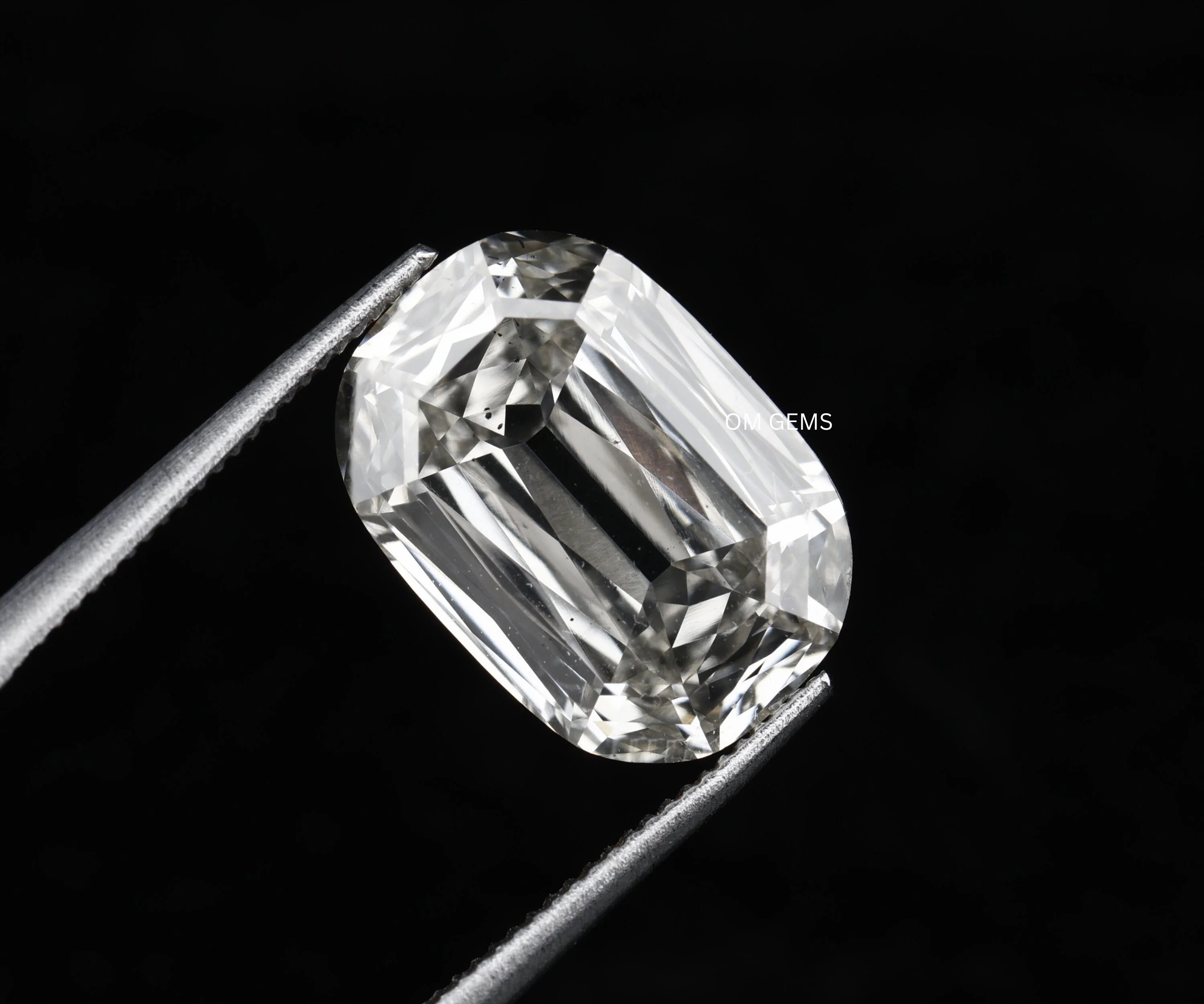 Lab Created Criss Cross Oval Cut Loose Diamond