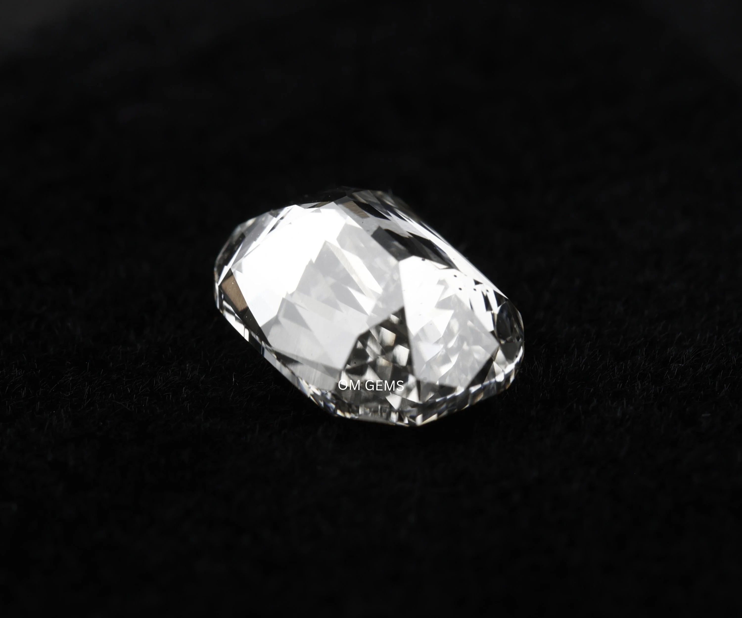 Lab Created Criss Cross Oval Cut Loose Diamond