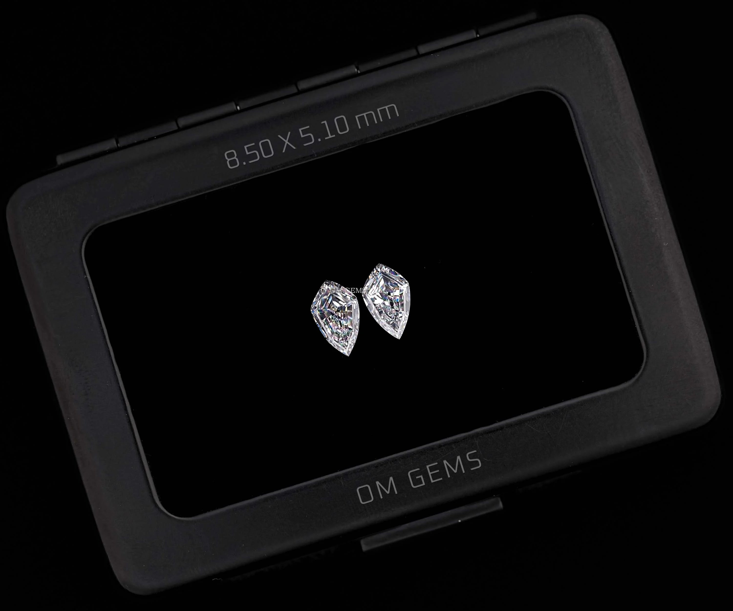Shield Cut Lab Grown Loose Diamond Matching Pair