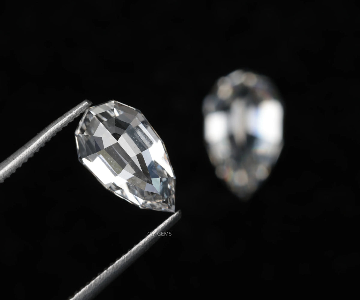 2.08 Carat Pear Full Cut Lab Grown Matched Diamond Pair