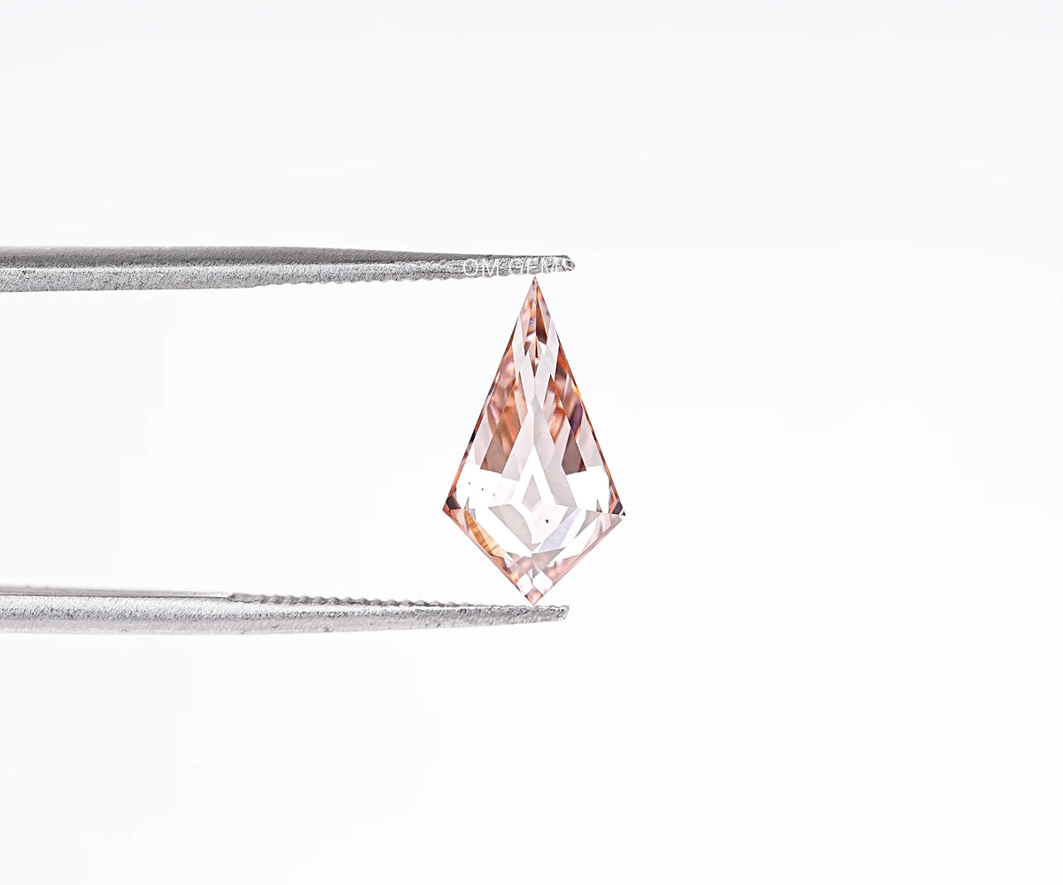 1.18 Carat Fancy Champagne Color Kite Brilliant Cut Lab Grown Diamond