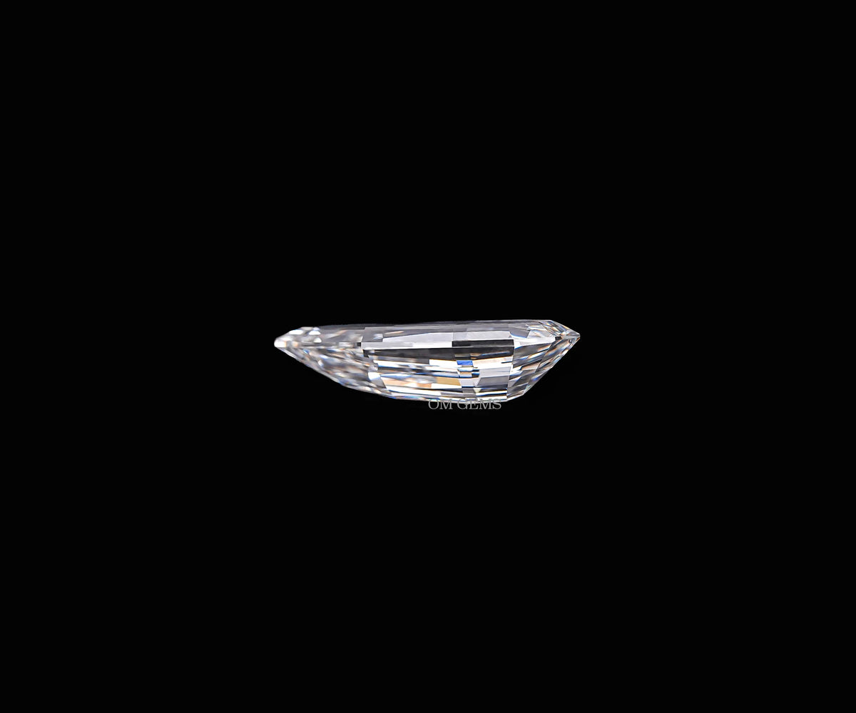 2.94 Carat Step Cut Pear Shape Teardrop Lab Grown Diamond
