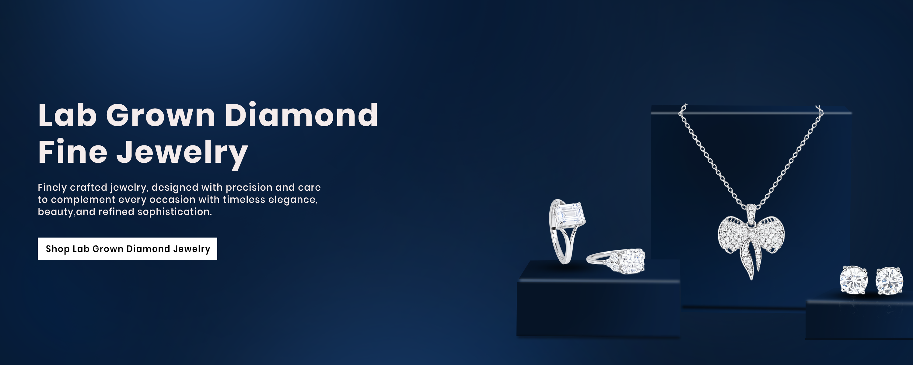 lab diamond jewelry banner
